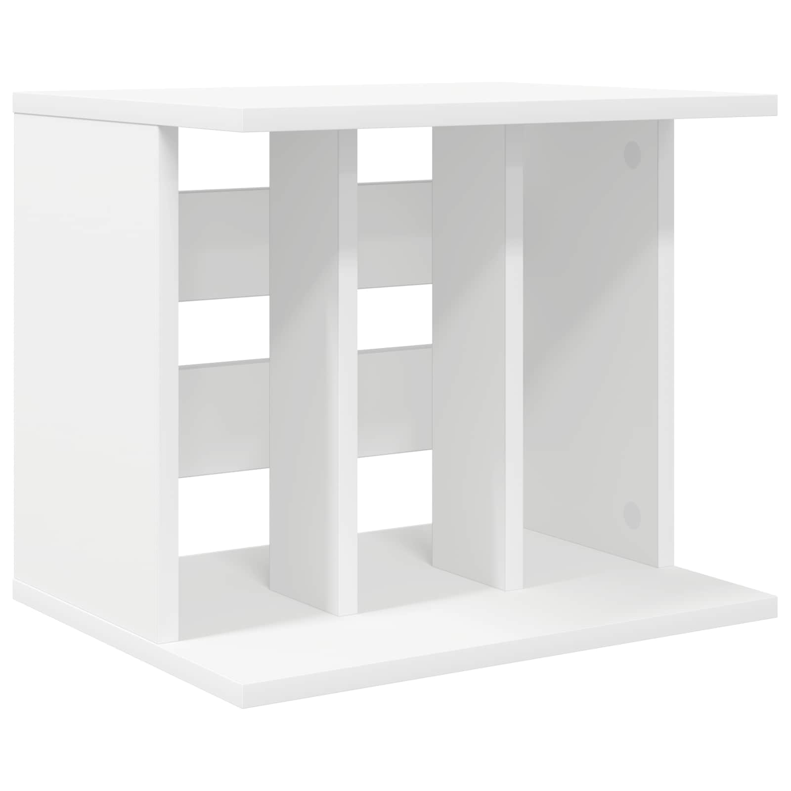 Vinyl Record Storage White Wood 42 cm x 36 cm
