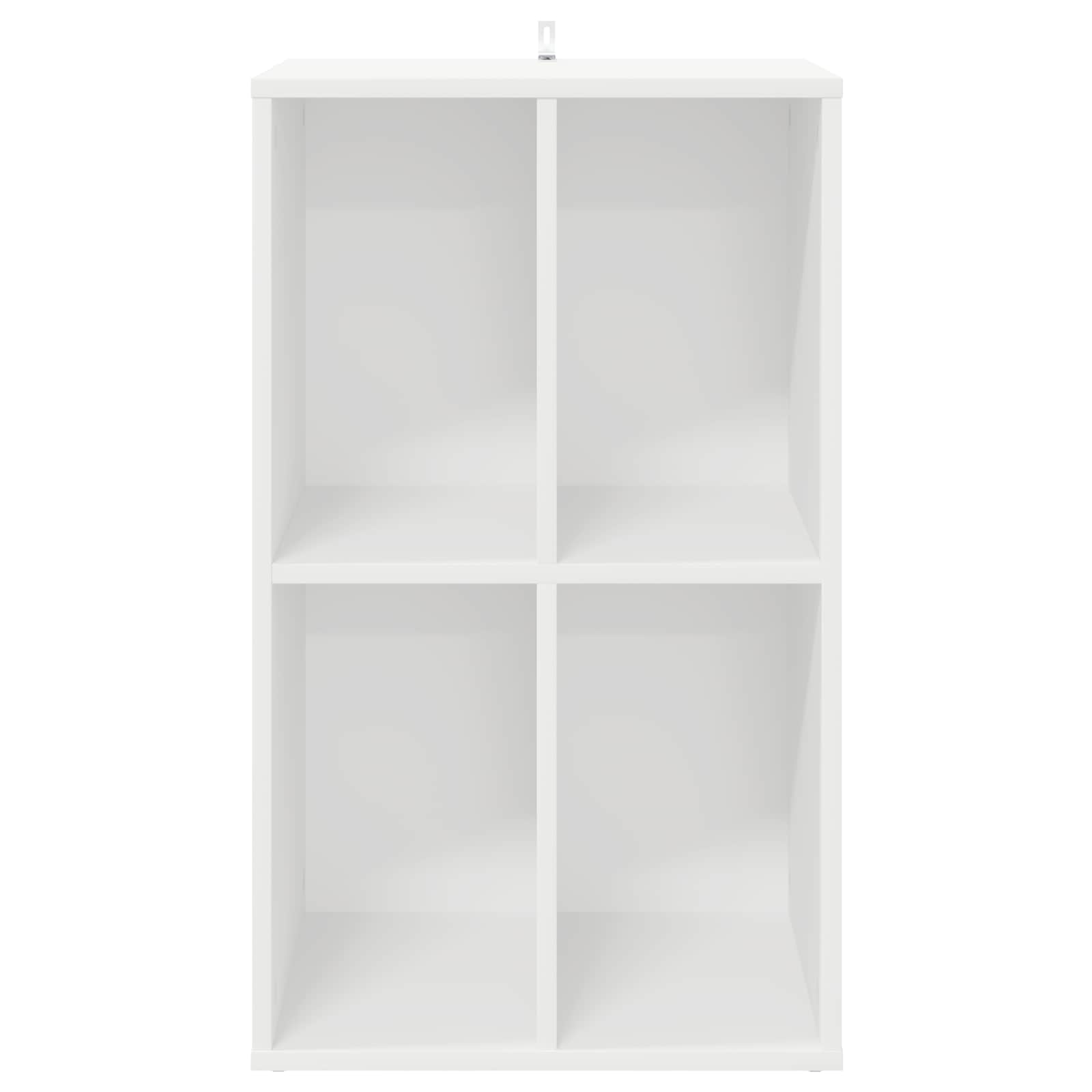 Record Cabinet White Engineered 44.5 cm x 74.5 cm