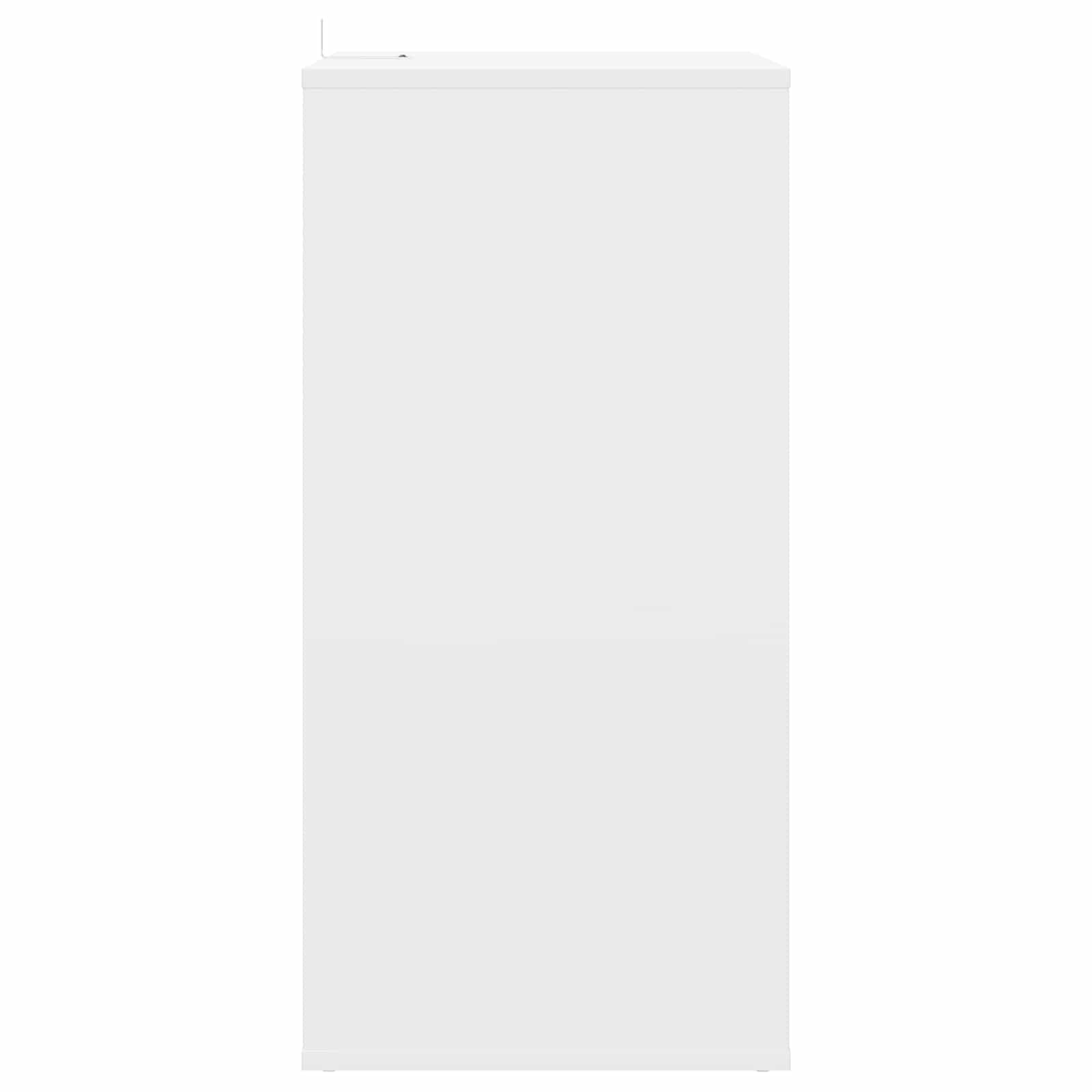 Record Cabinet White Engineered 44.5 cm x 74.5 cm
