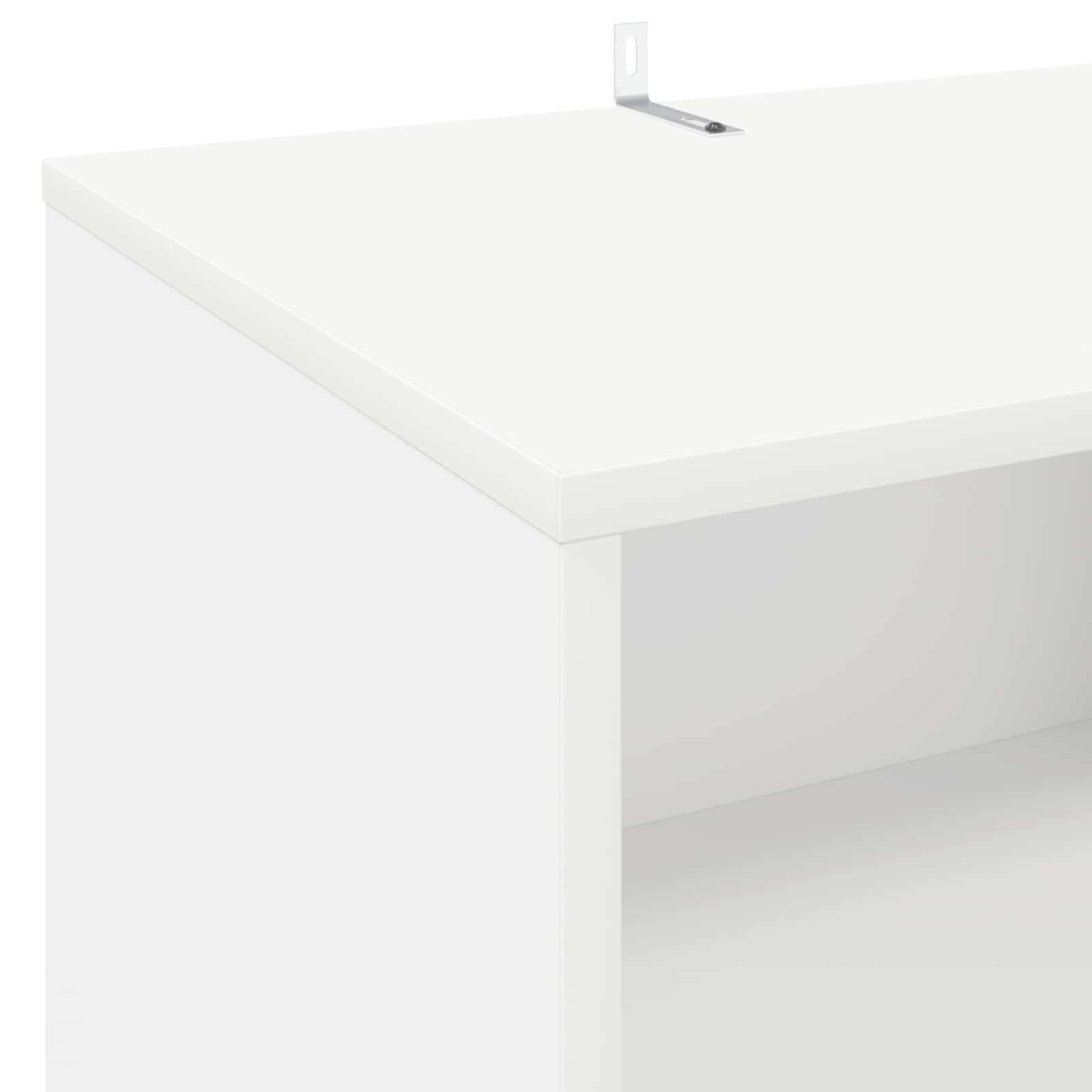 Turntable Stand White Wood 47 cm x 74.5 cm