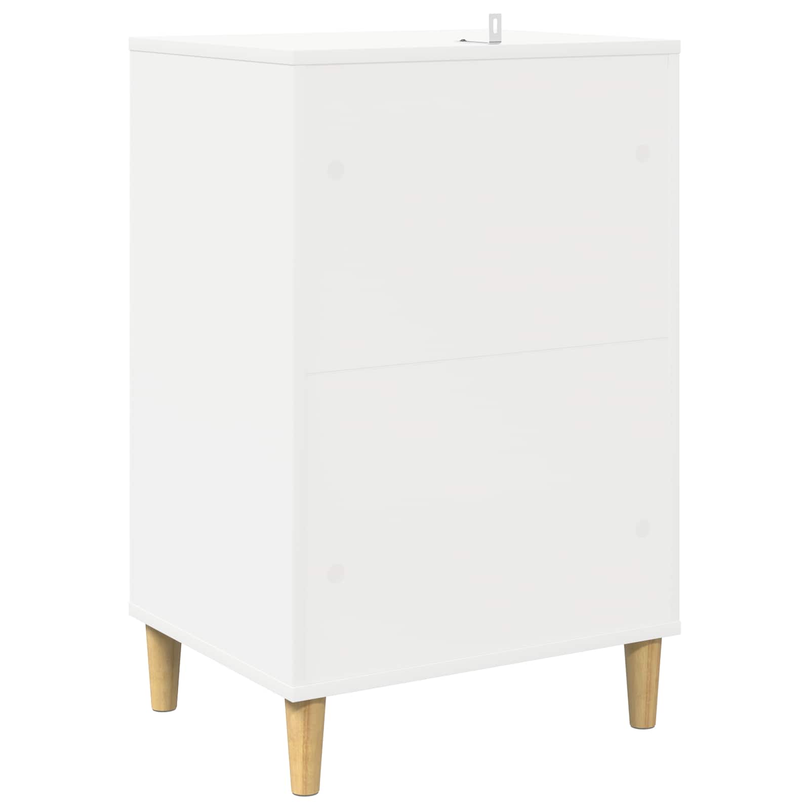 Turntable Stand White Wood 47 cm x 74.5 cm
