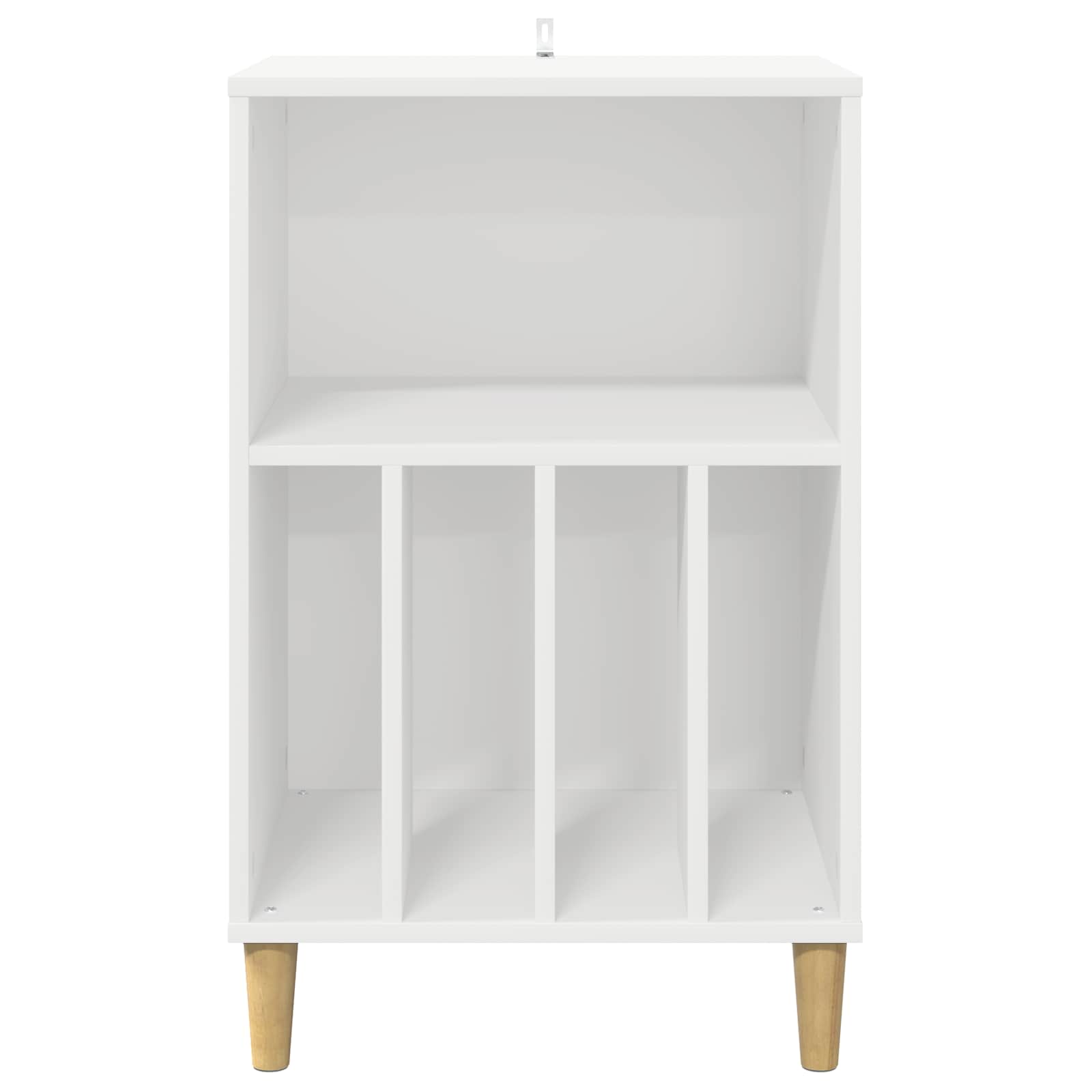 Turntable Stand White Wood 47 cm x 74.5 cm