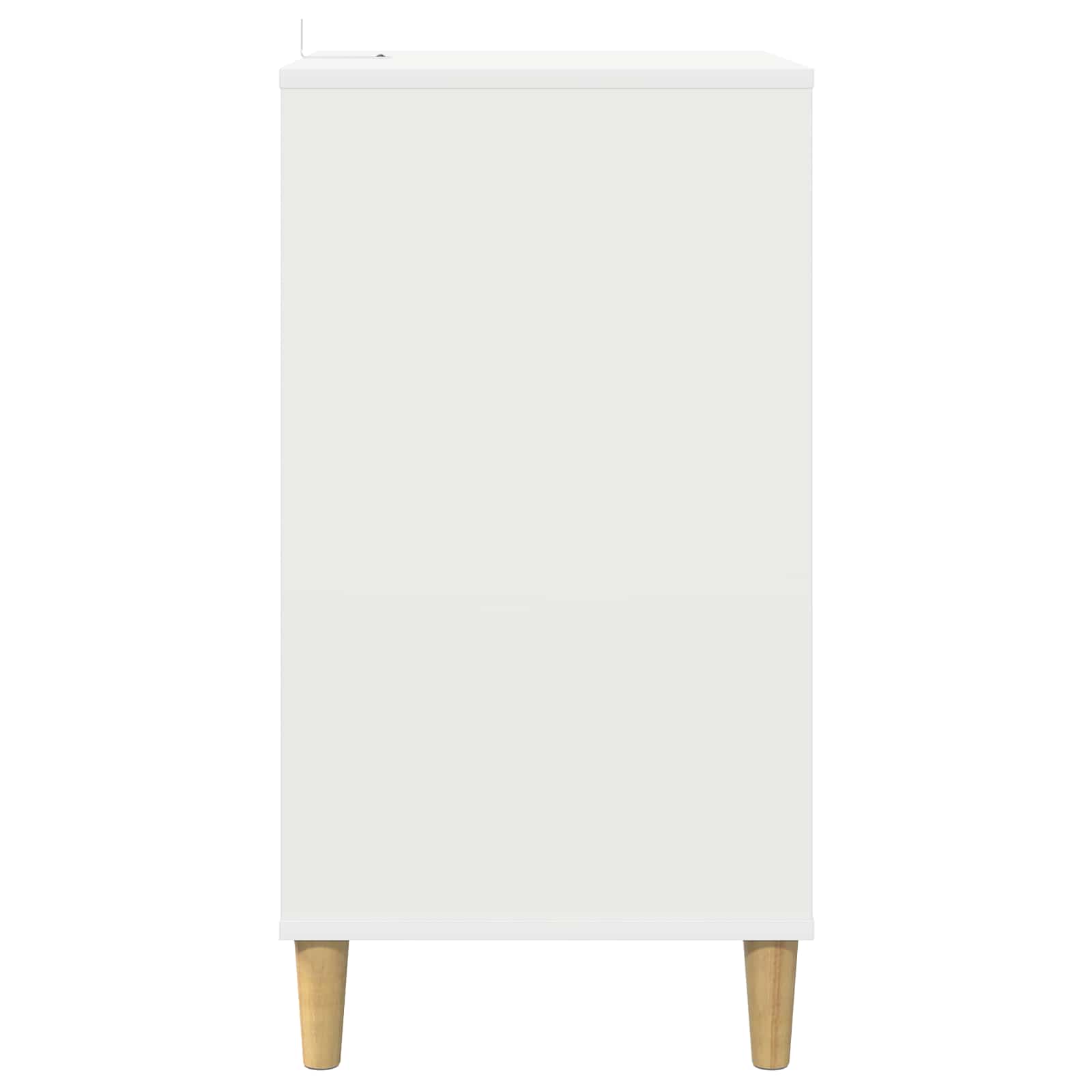 Turntable Stand White Wood 47 cm x 74.5 cm