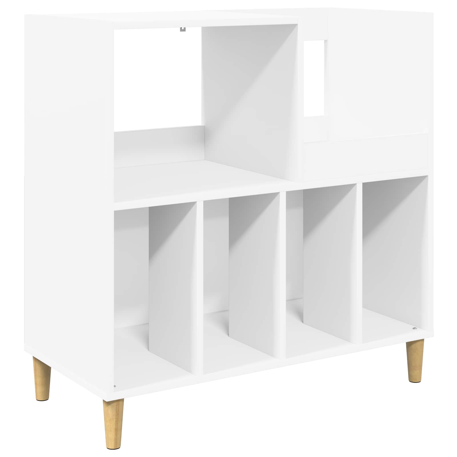 Record Player Stand White Modern 82 cm x 82.5 cm