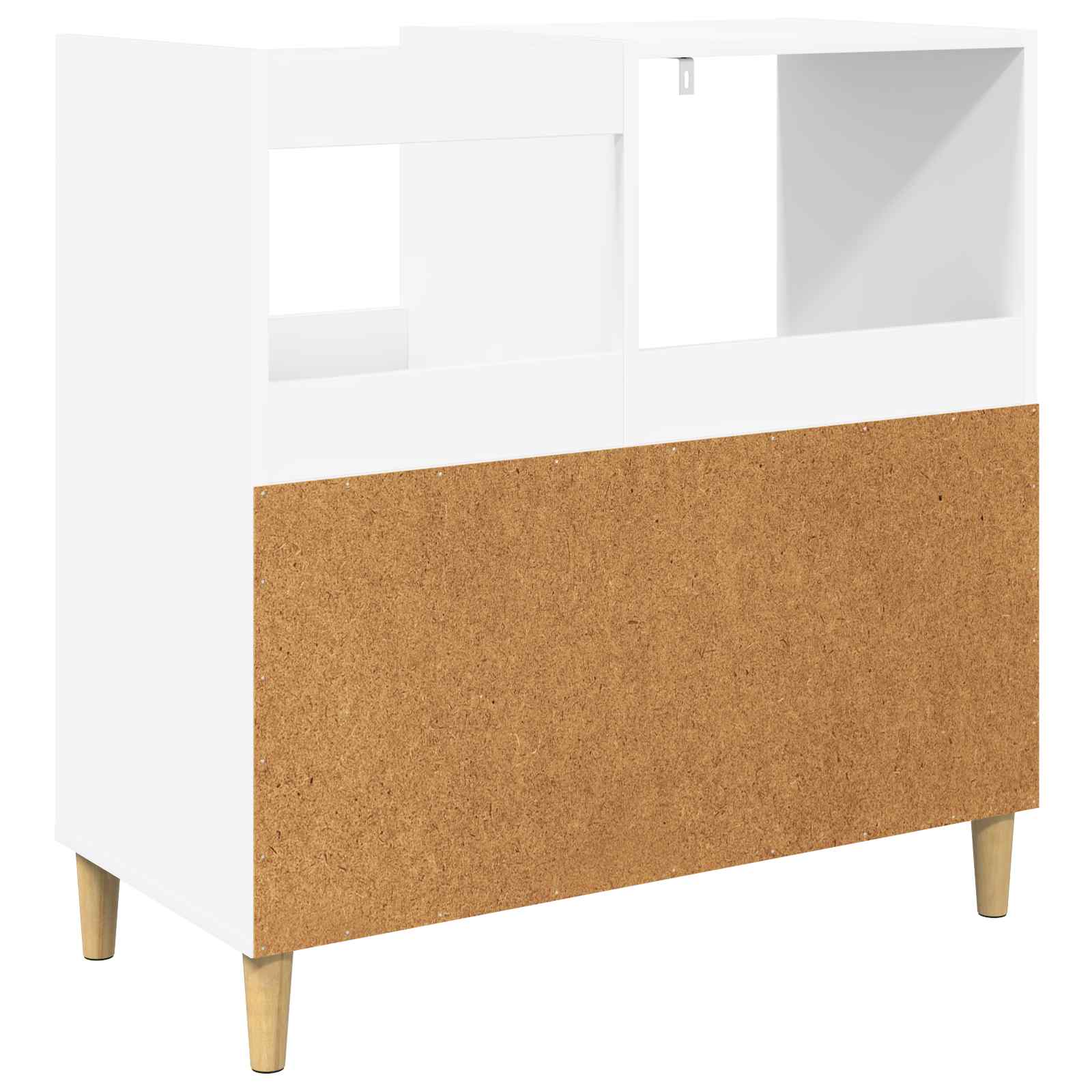 Record Player Stand White Modern 82 cm x 82.5 cm