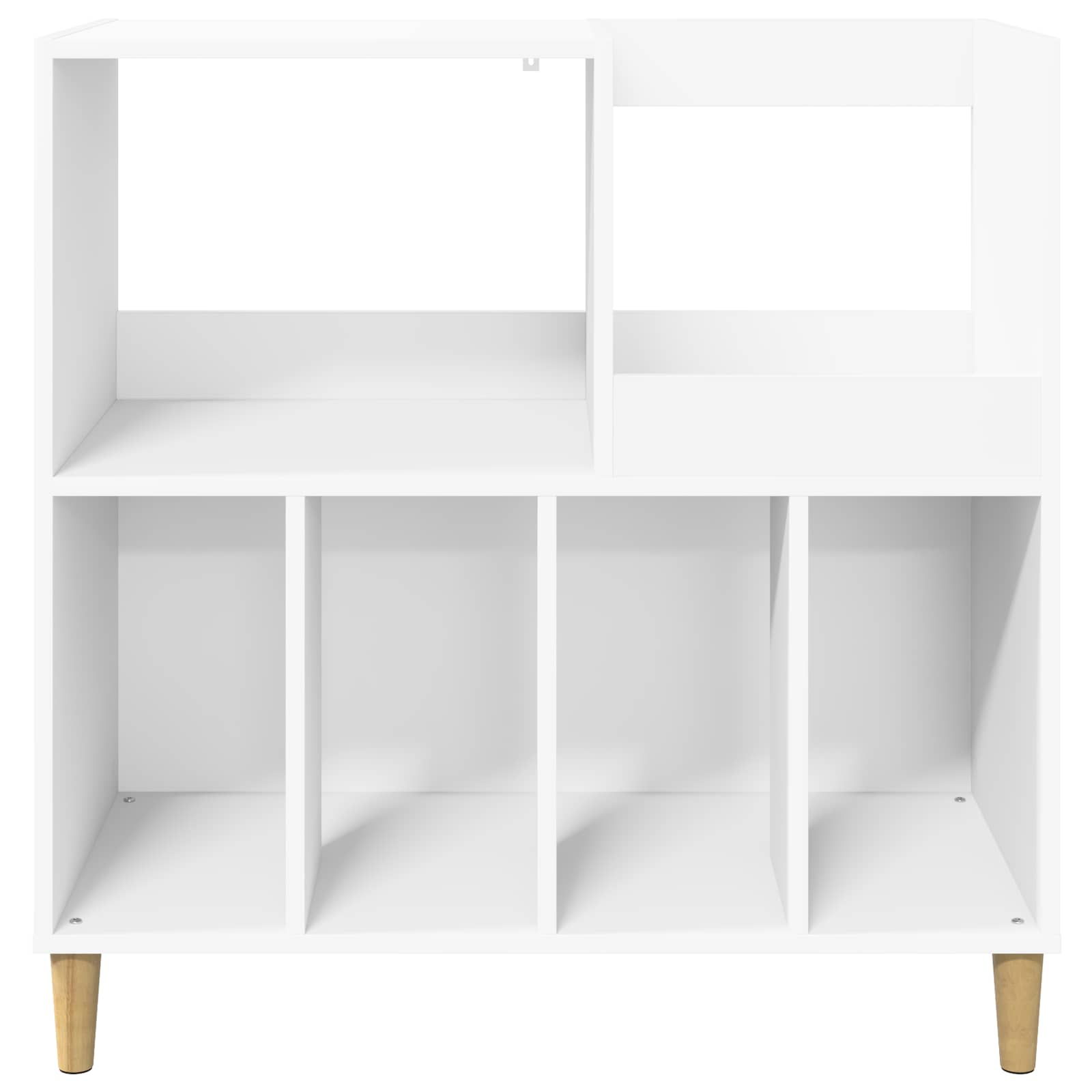 Record Player Stand White Modern 82 cm x 82.5 cm