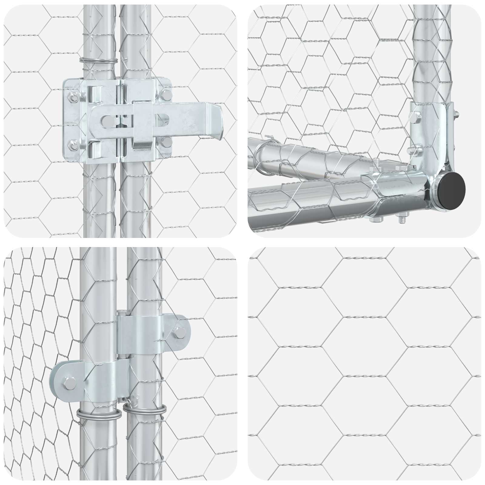 Galvanised Steel Chicken Yard 500cm | Simpledeals