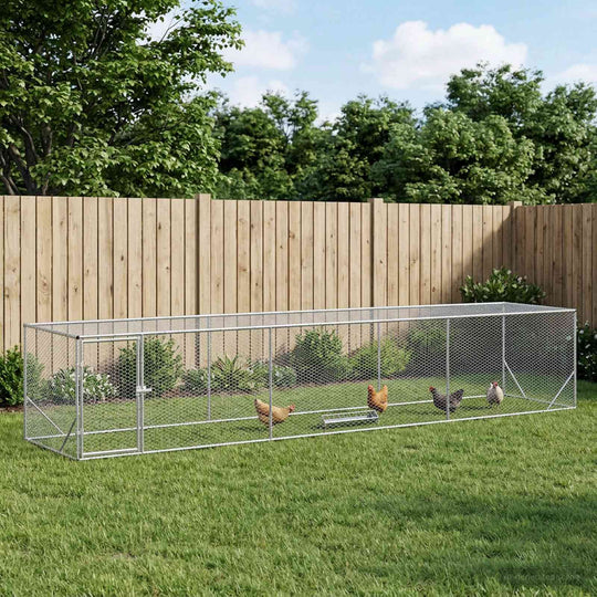 Galvanised Steel Chicken Yard 500cm | Simpledeals