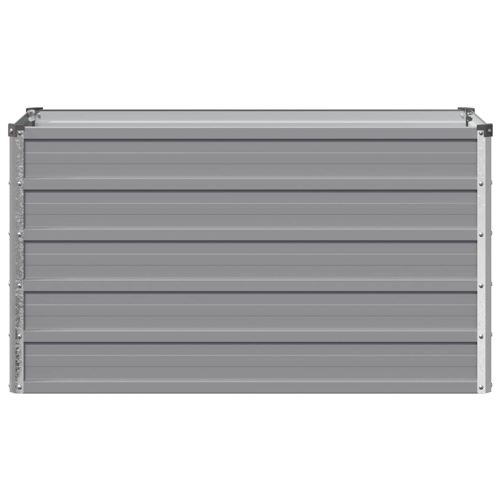 Grey Steel Garden Bed 100x40x55cm