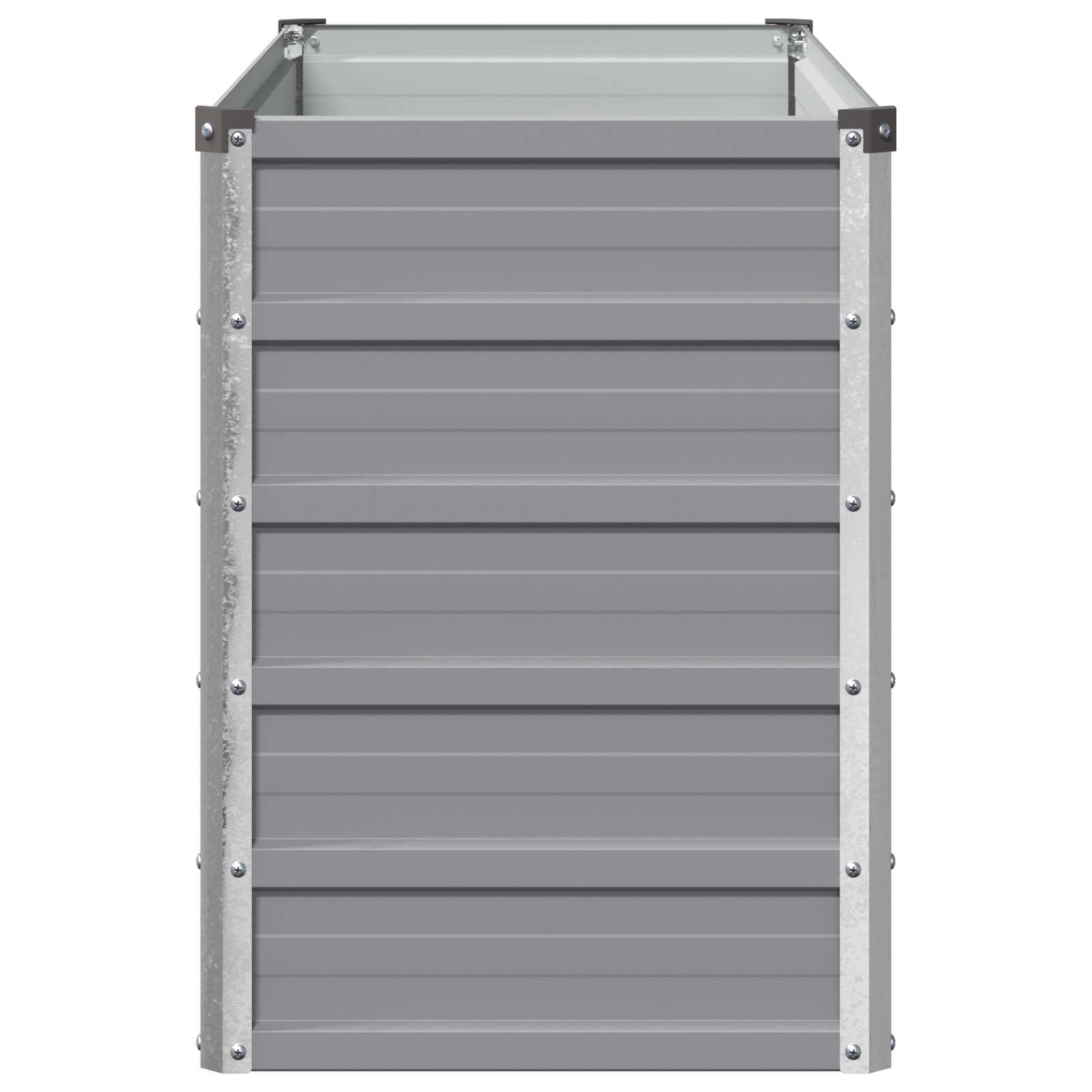 Grey Steel Garden Bed 100x40x55cm