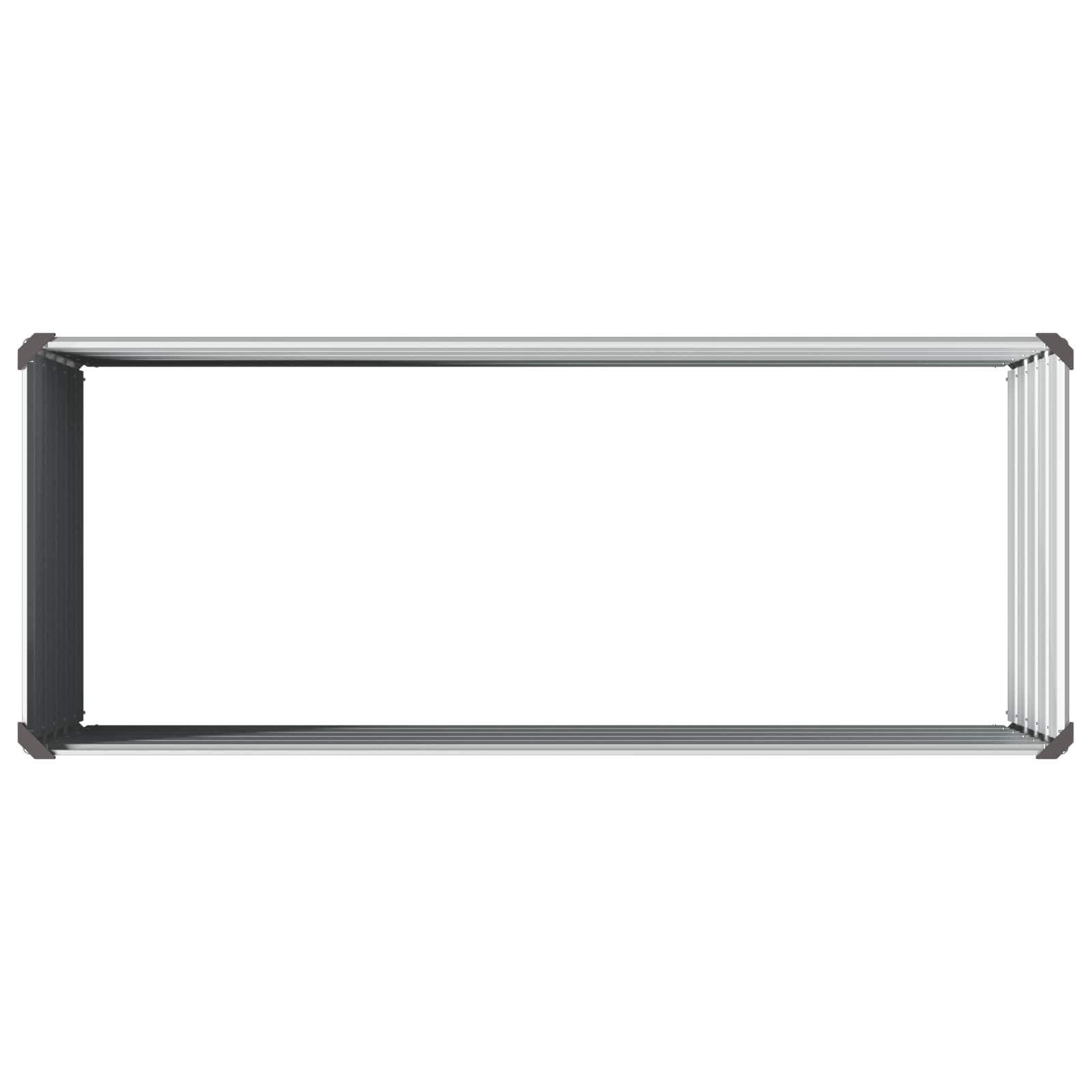Grey Steel Garden Bed 100x40x55cm