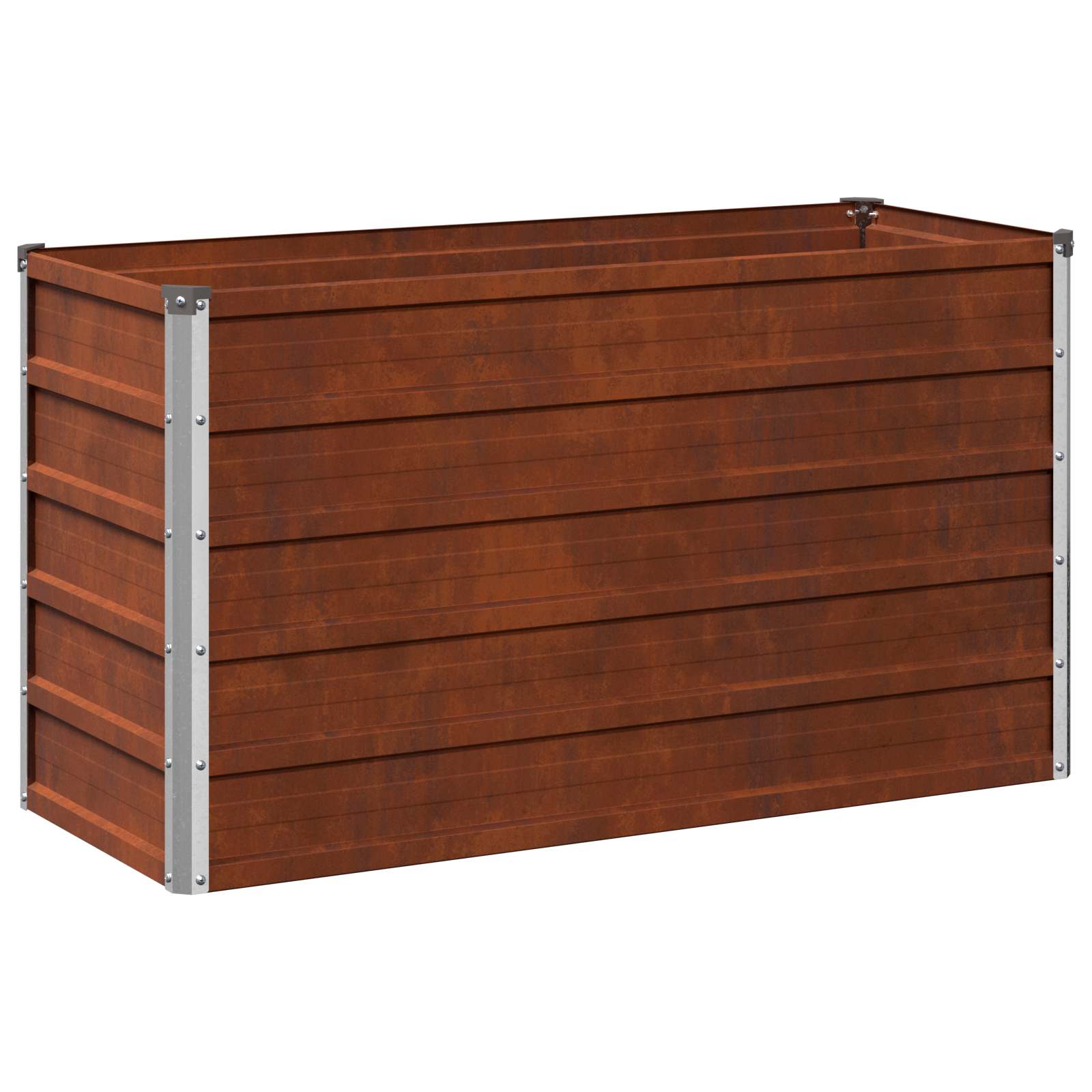 Raised Garden Bed Rusty Steel 100x40x55cm