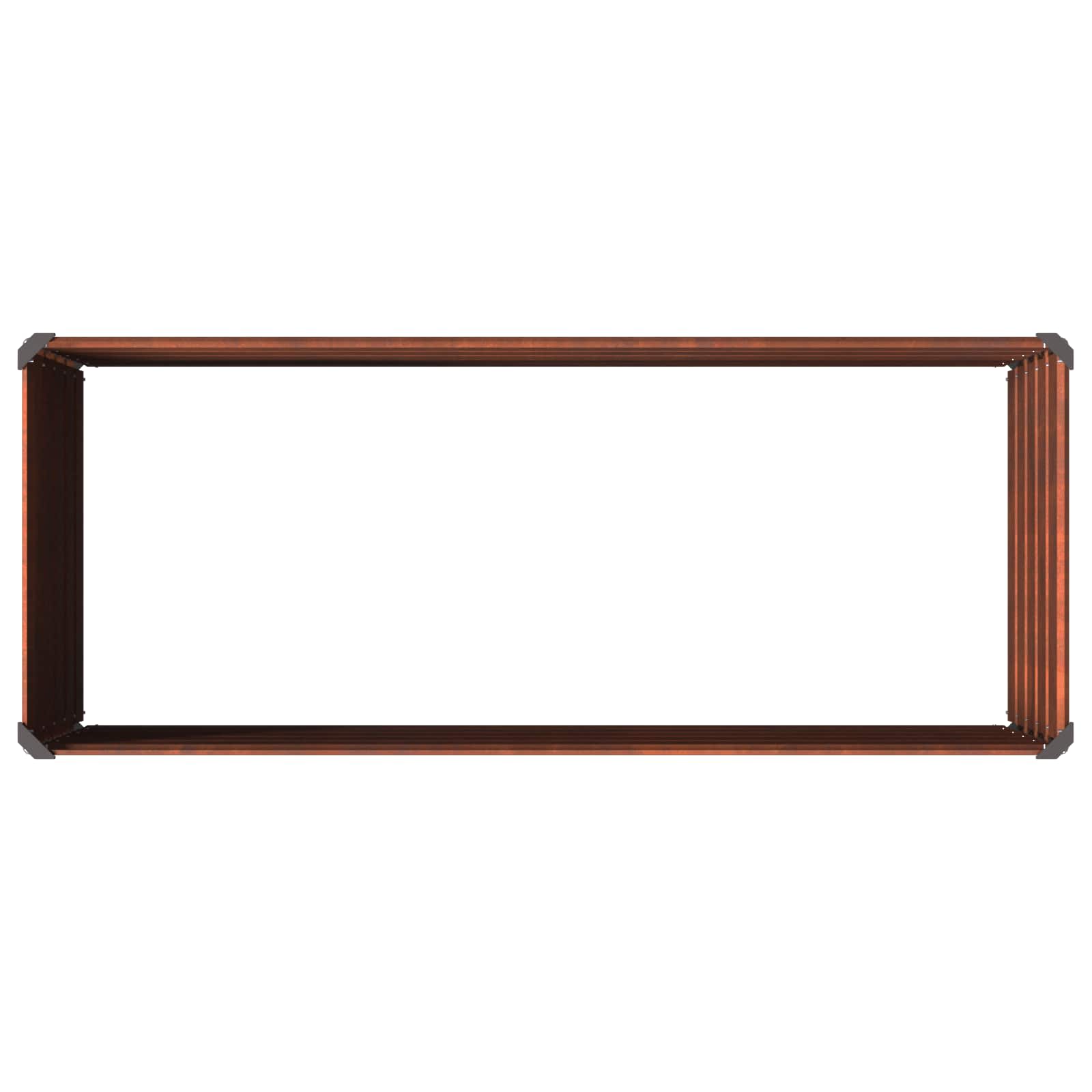 Raised Garden Bed Rusty Steel 100x40x55cm
