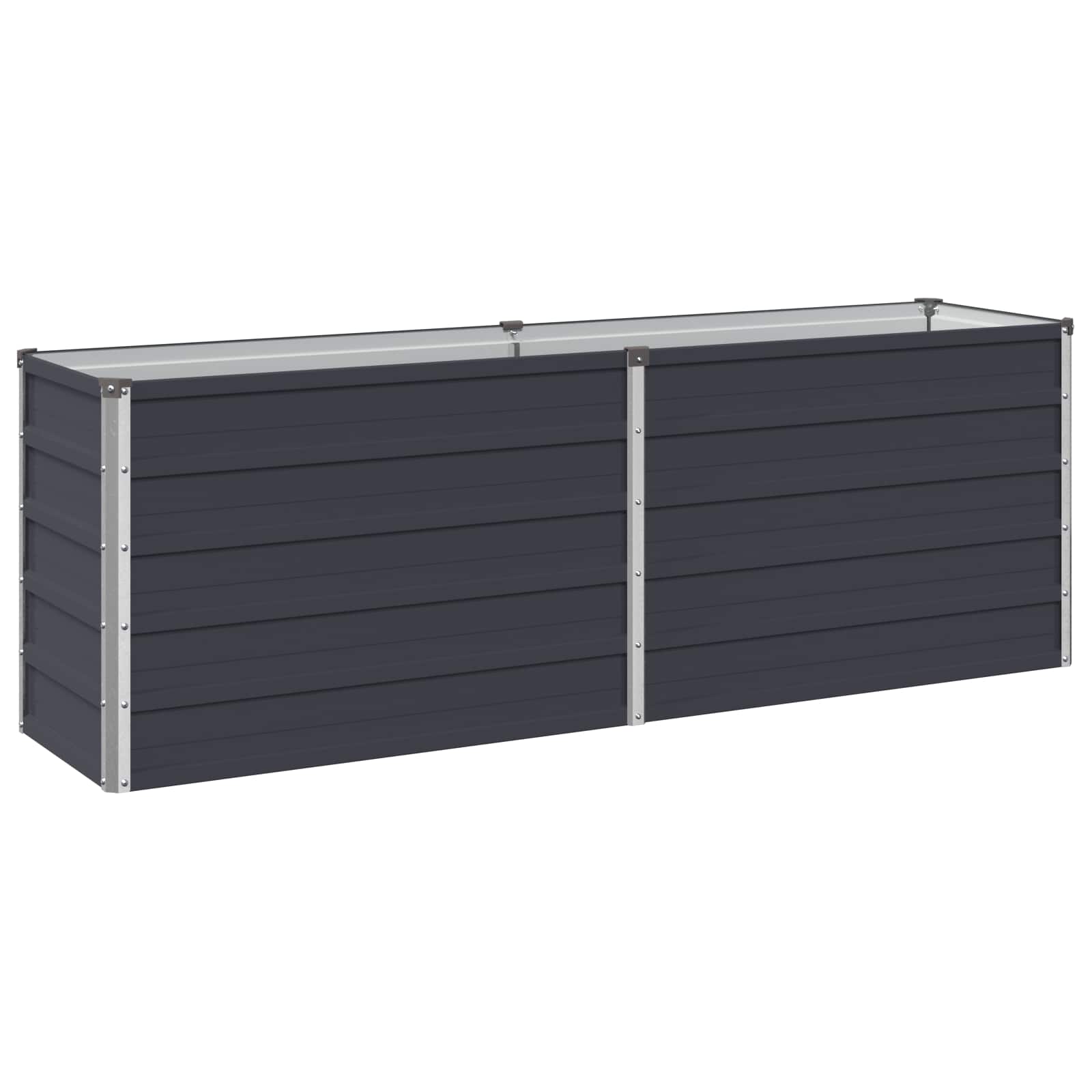 Raised Garden Bed Anthracite Steel 160x40x55cm