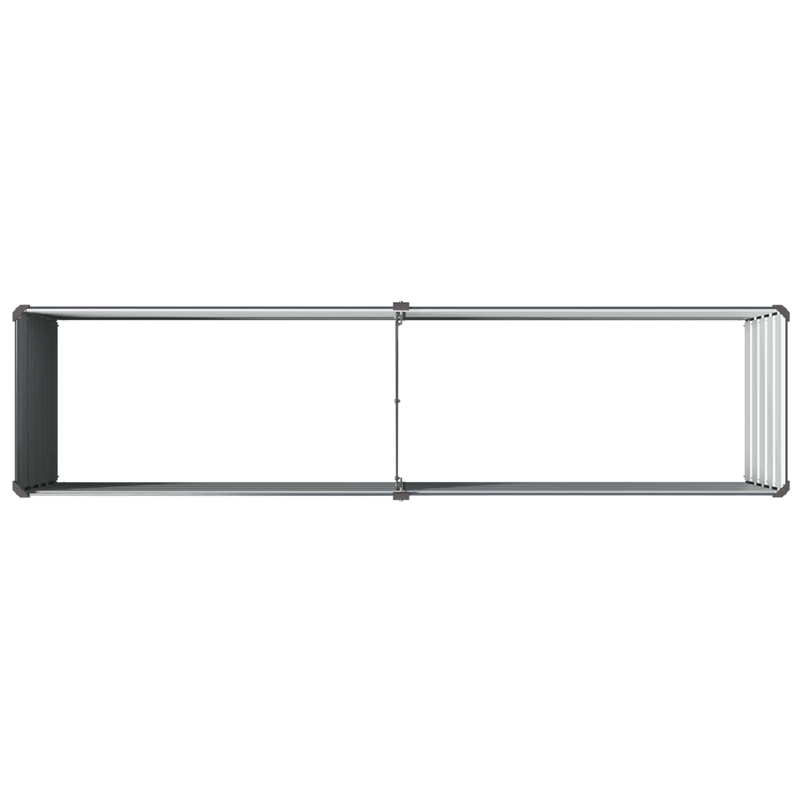 Raised Garden Bed Anthracite Steel 160x40x55cm