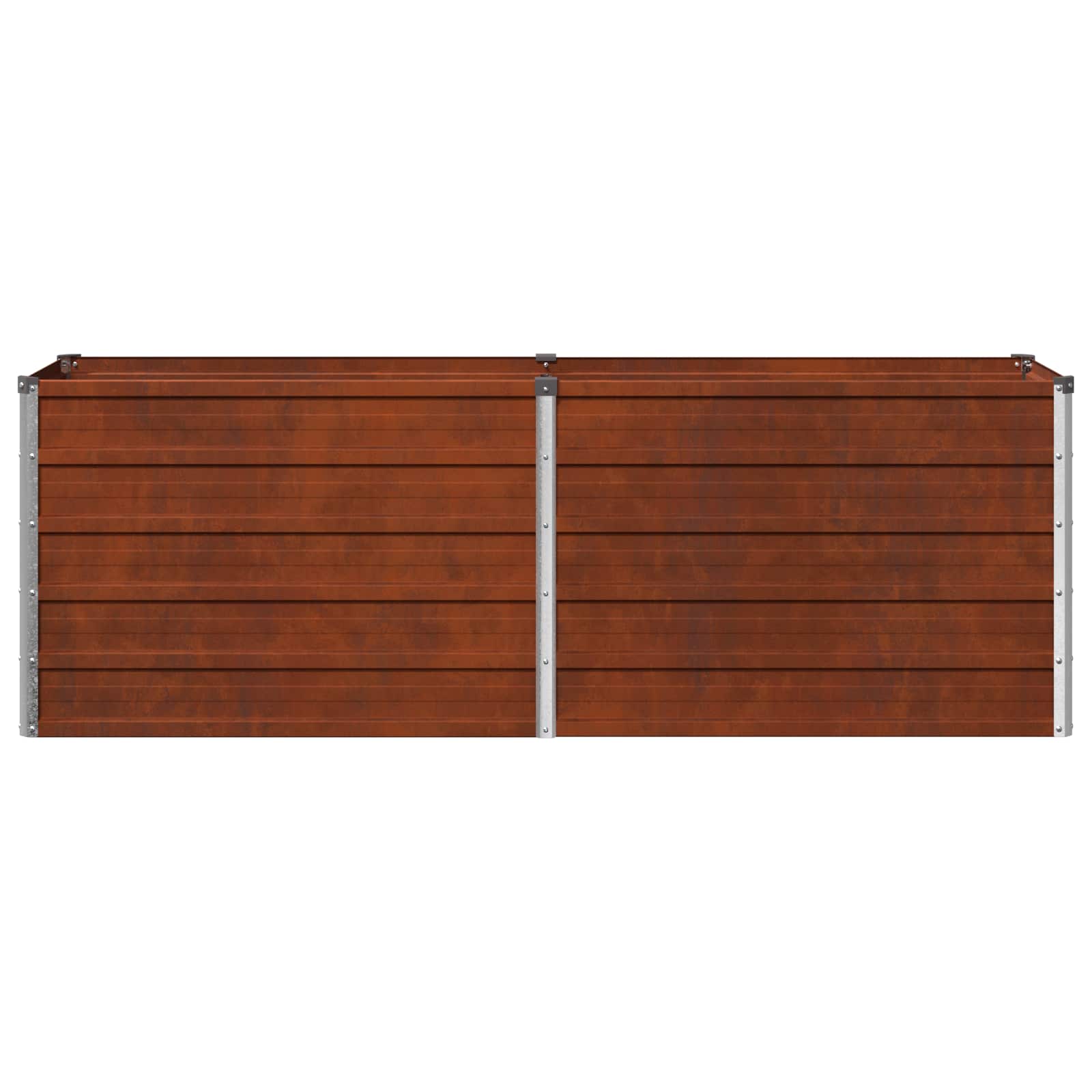 Raised Garden Bed Rusty Steel 160x40x55cm