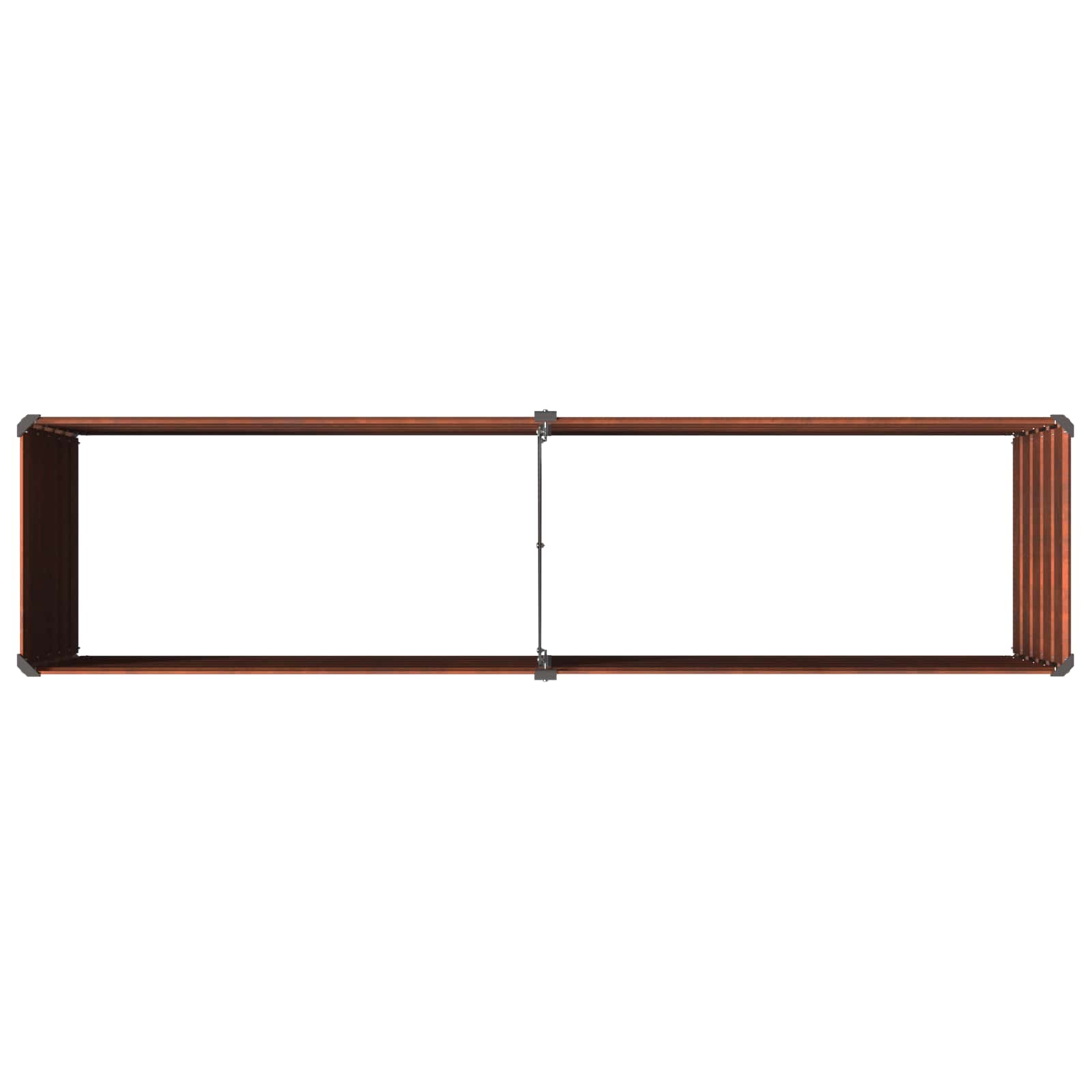 Raised Garden Bed Rusty Steel 160x40x55cm