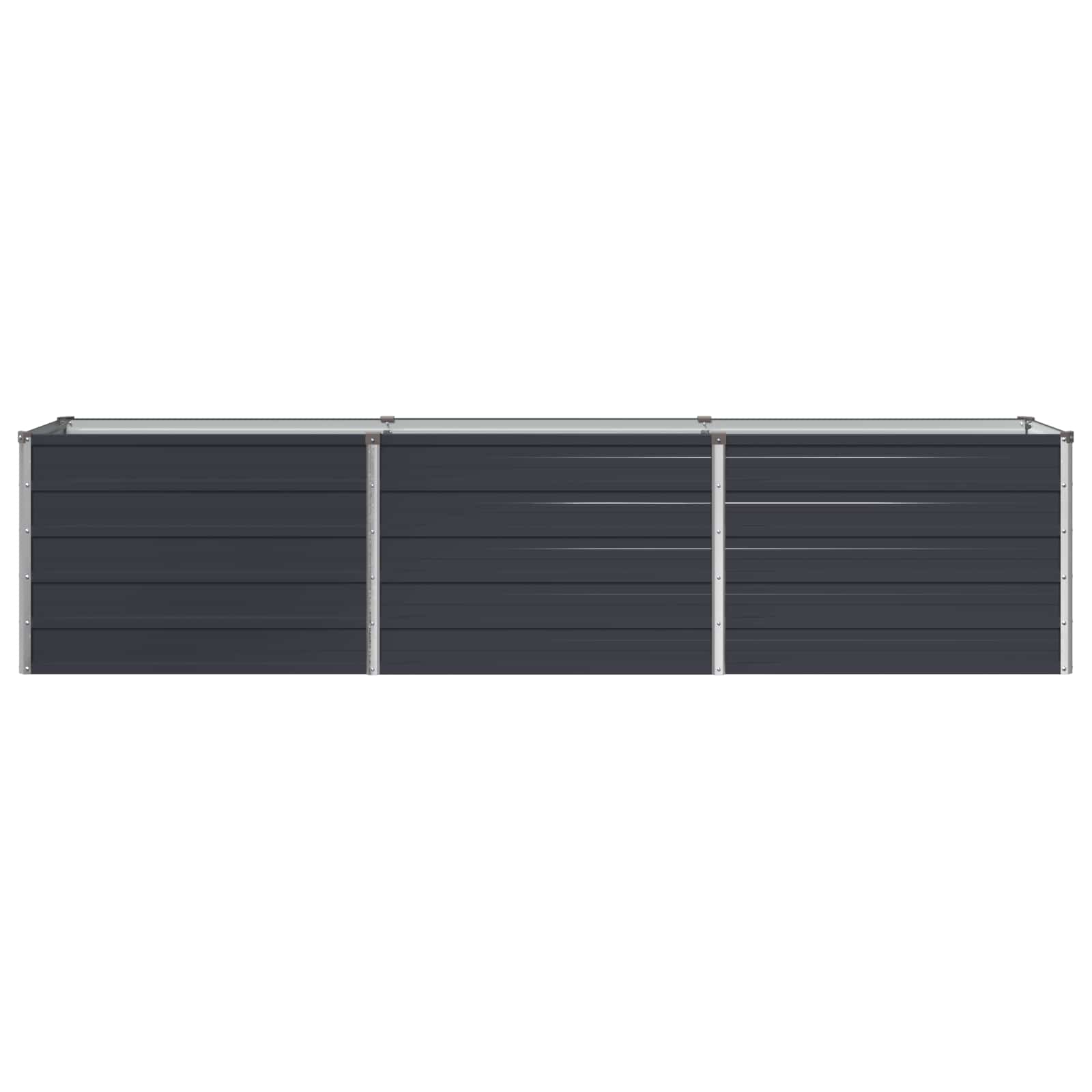 Steel Raised Garden Bed Anthracite 240x40x55cm