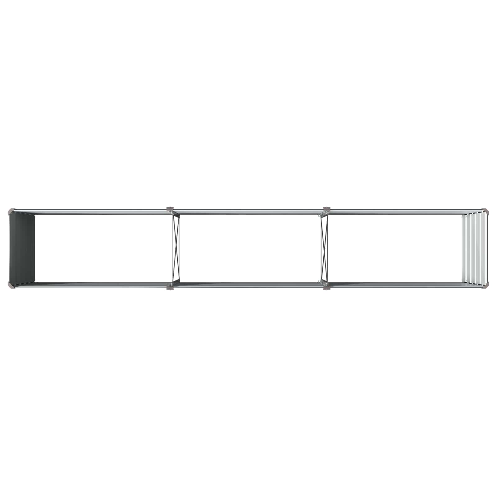 Steel Raised Garden Bed Anthracite 240x40x55cm