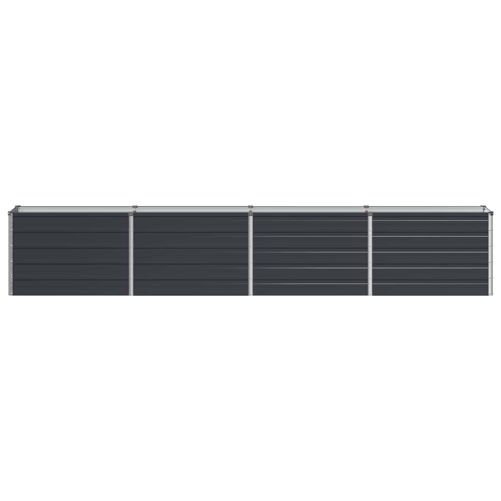 Garden Bed Anthracite Steel 320x40x55cm