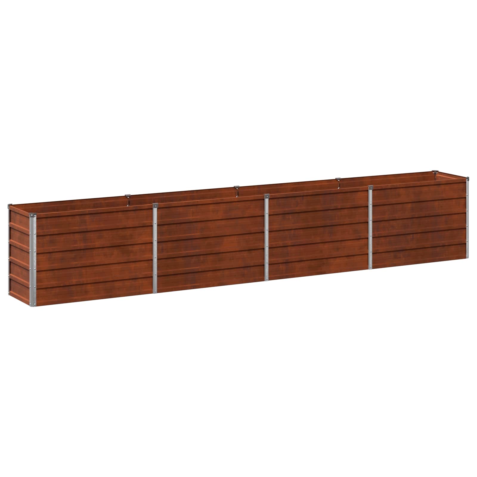 Rusty Steel Raised Garden Bed 320x40x55cm