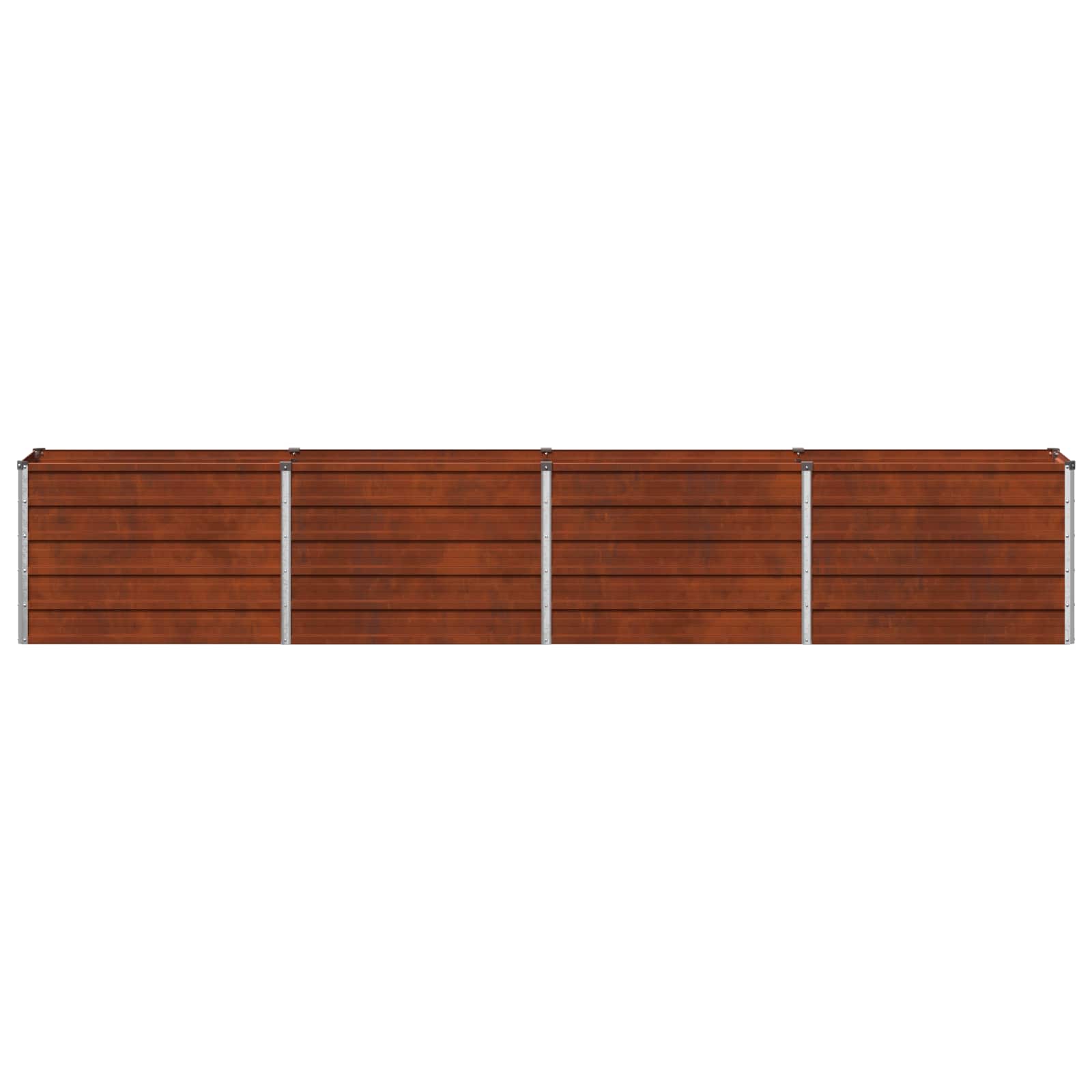 Rusty Steel Raised Garden Bed 320x40x55cm