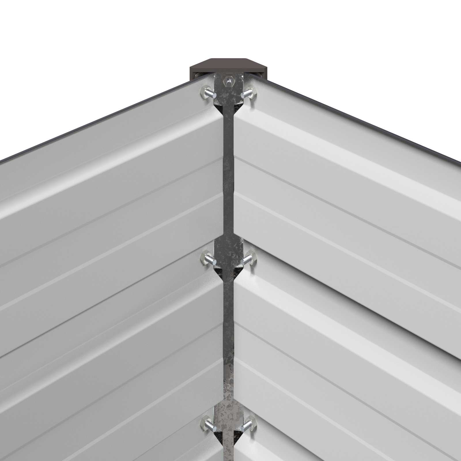 Steel Raised Garden Bed Anthracite 100x40x24cm