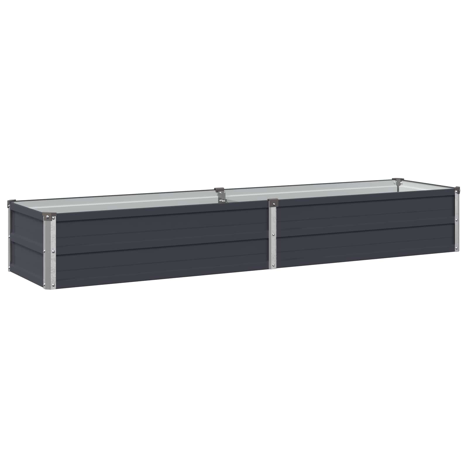 Raised Garden Bed Anthracite Steel 160x40x24cm