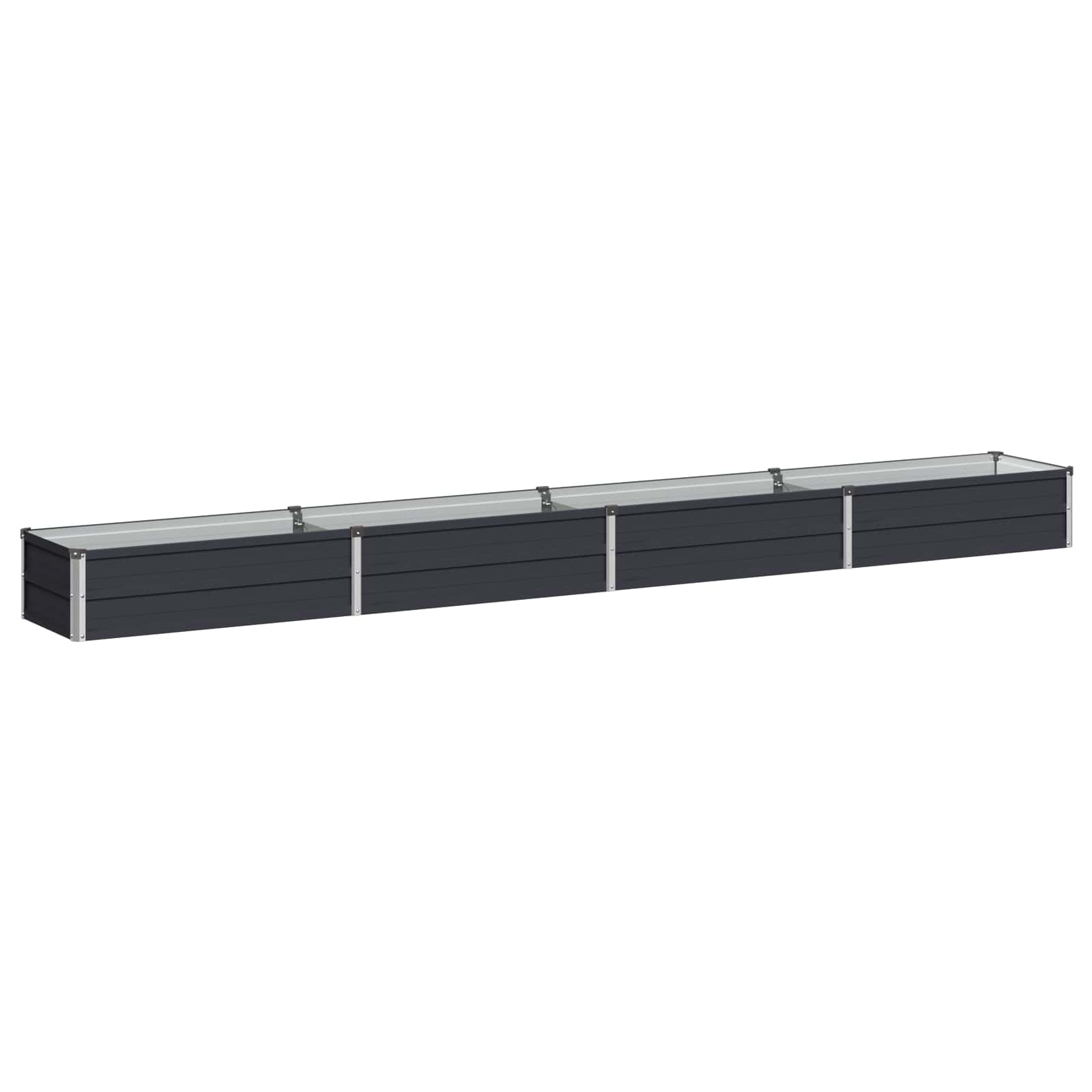 Steel Raised Garden Bed Anthracite 320x40x24cm