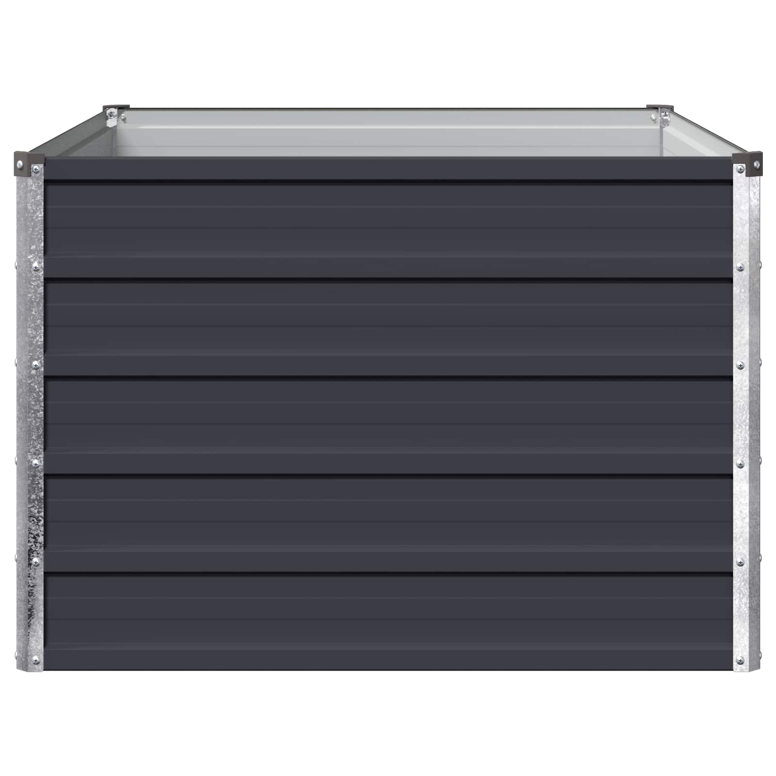 Steel Raised Garden Bed Anthracite 100x80x55cm