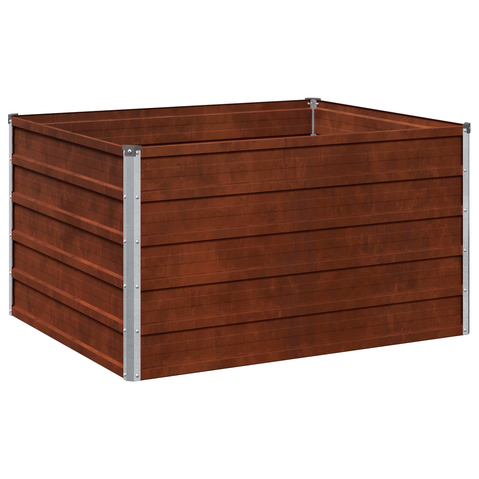 Raised Garden Bed Rusty Steel 100x80x55cm