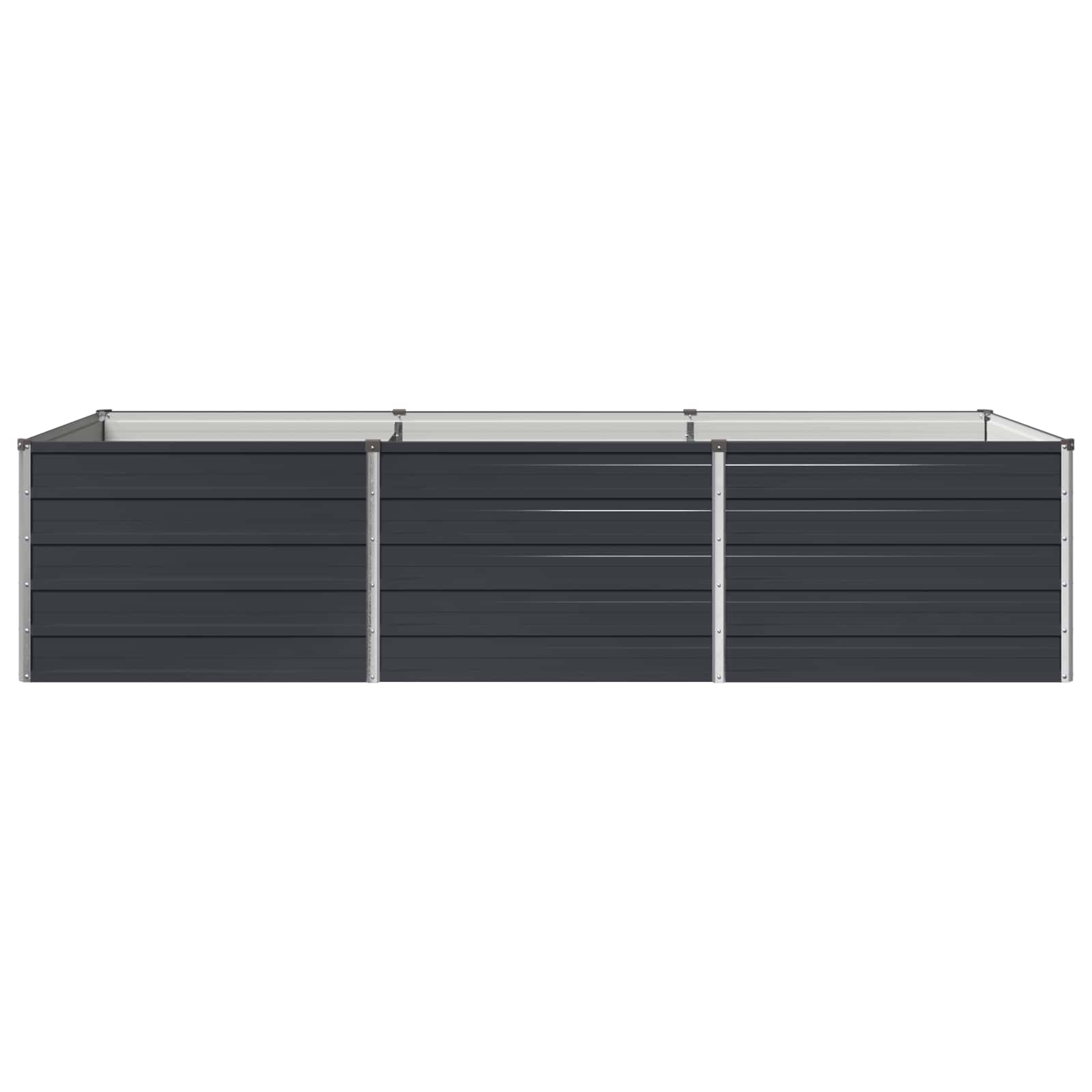 Raised Garden Bed Anthracite Steel 240x80x55cm