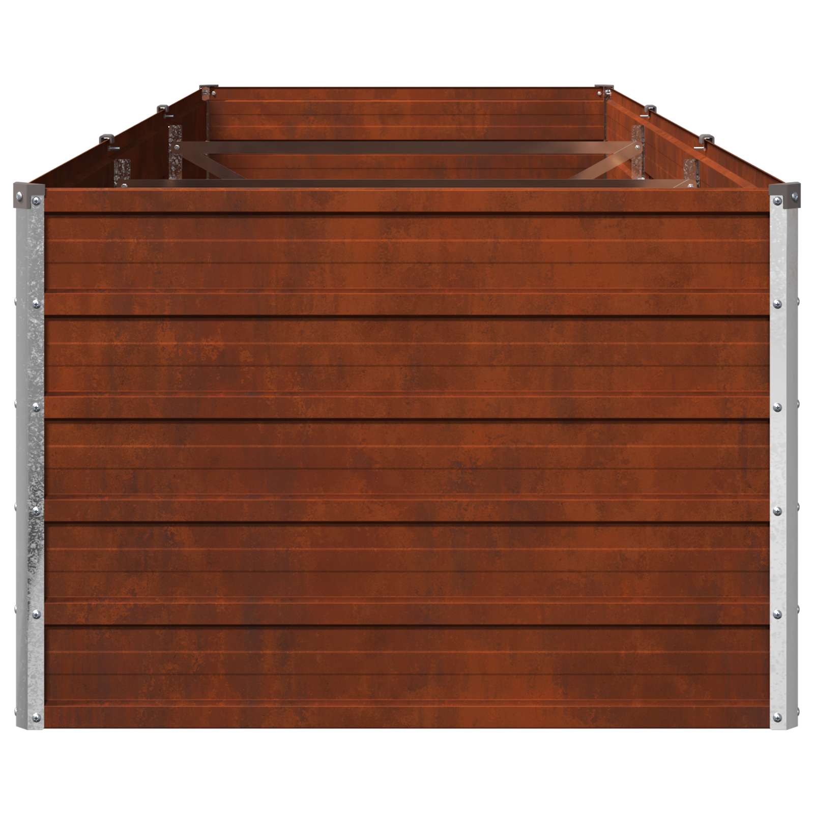 Garden Bed Rusty Steel 240x80x55cm