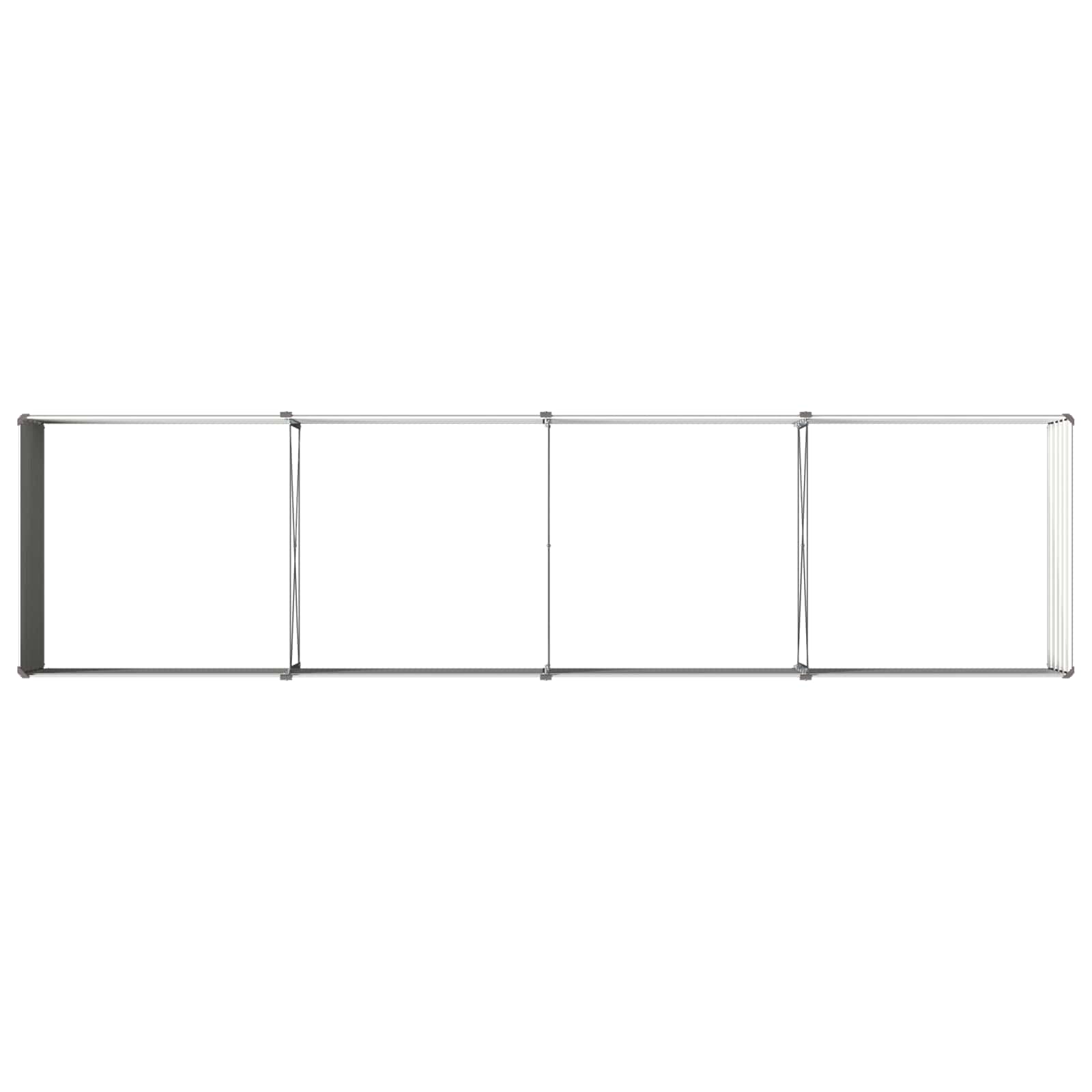 Grey Steel Raised Garden Bed 320x80x55cm