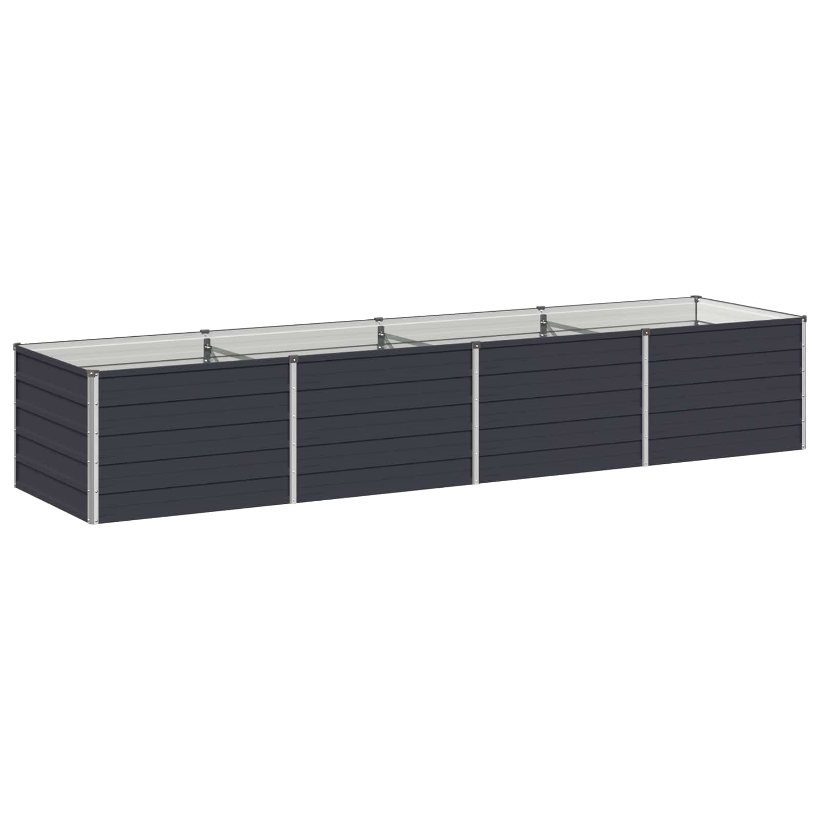 Steel Raised Garden Bed Anthracite 320x80x55cm