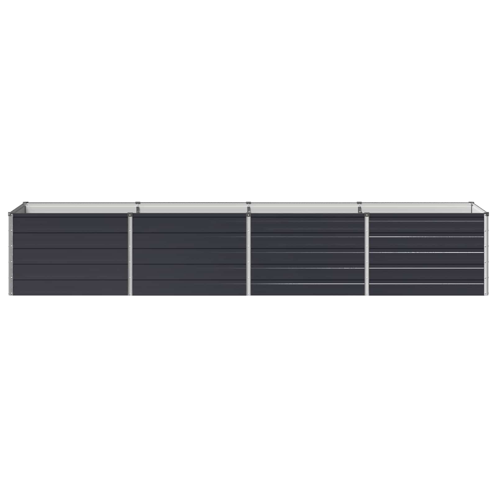 Steel Raised Garden Bed Anthracite 320x80x55cm