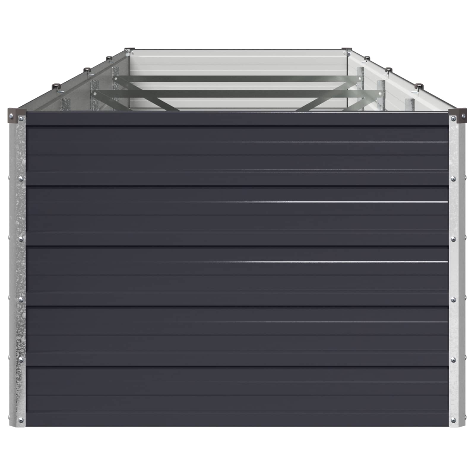 Steel Raised Garden Bed Anthracite 320x80x55cm