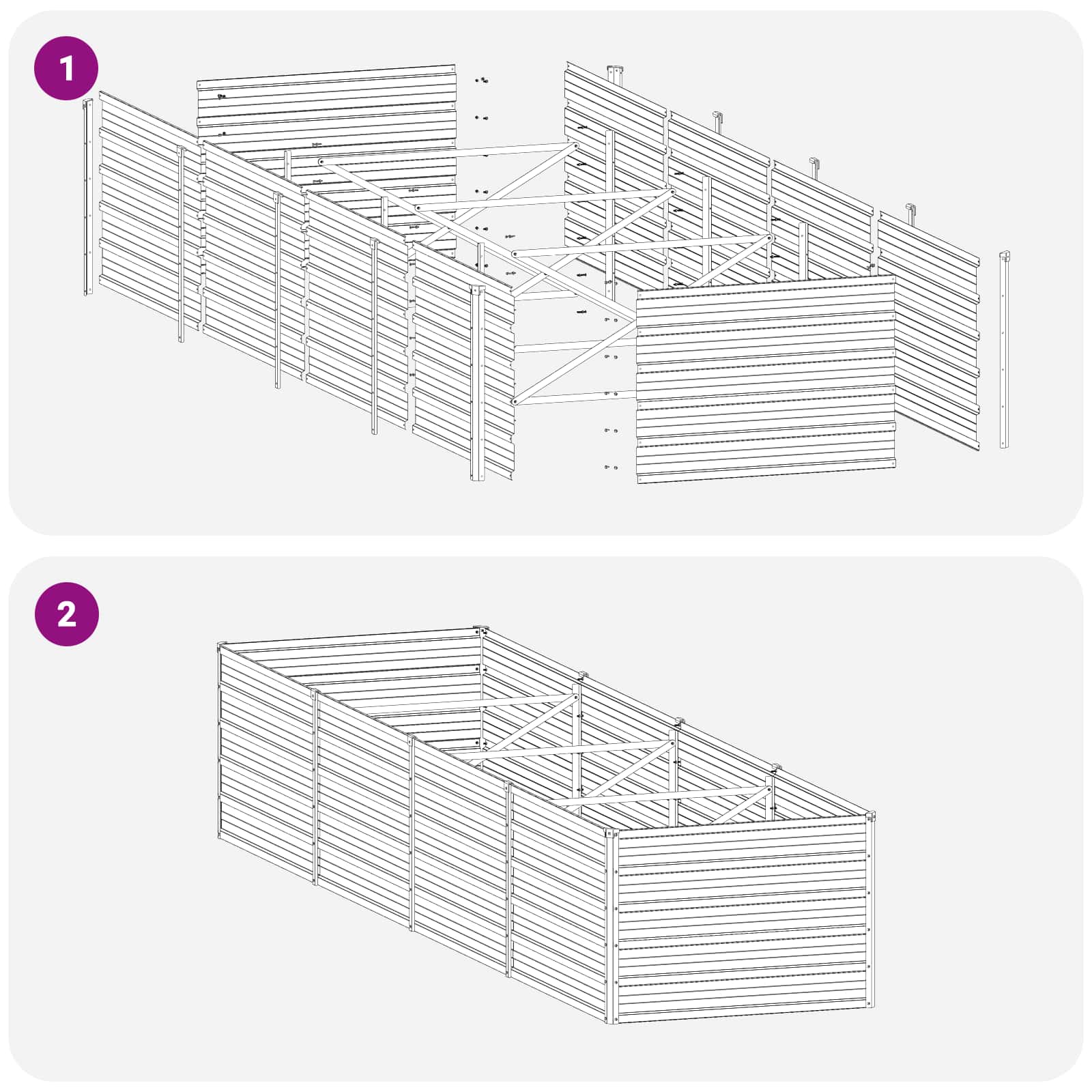 Raised Garden Bed Rusty Steel 320x80x55cm