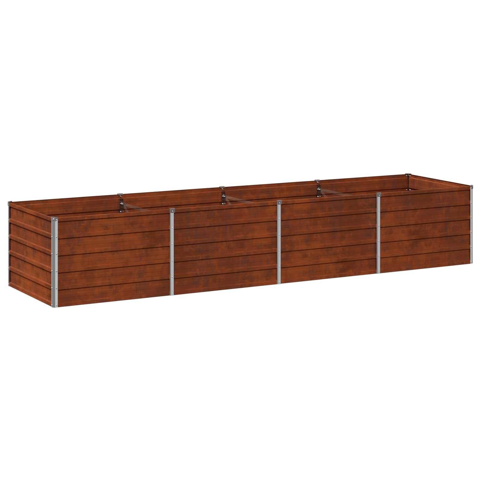 Raised Garden Bed Rusty Steel 320x80x55cm