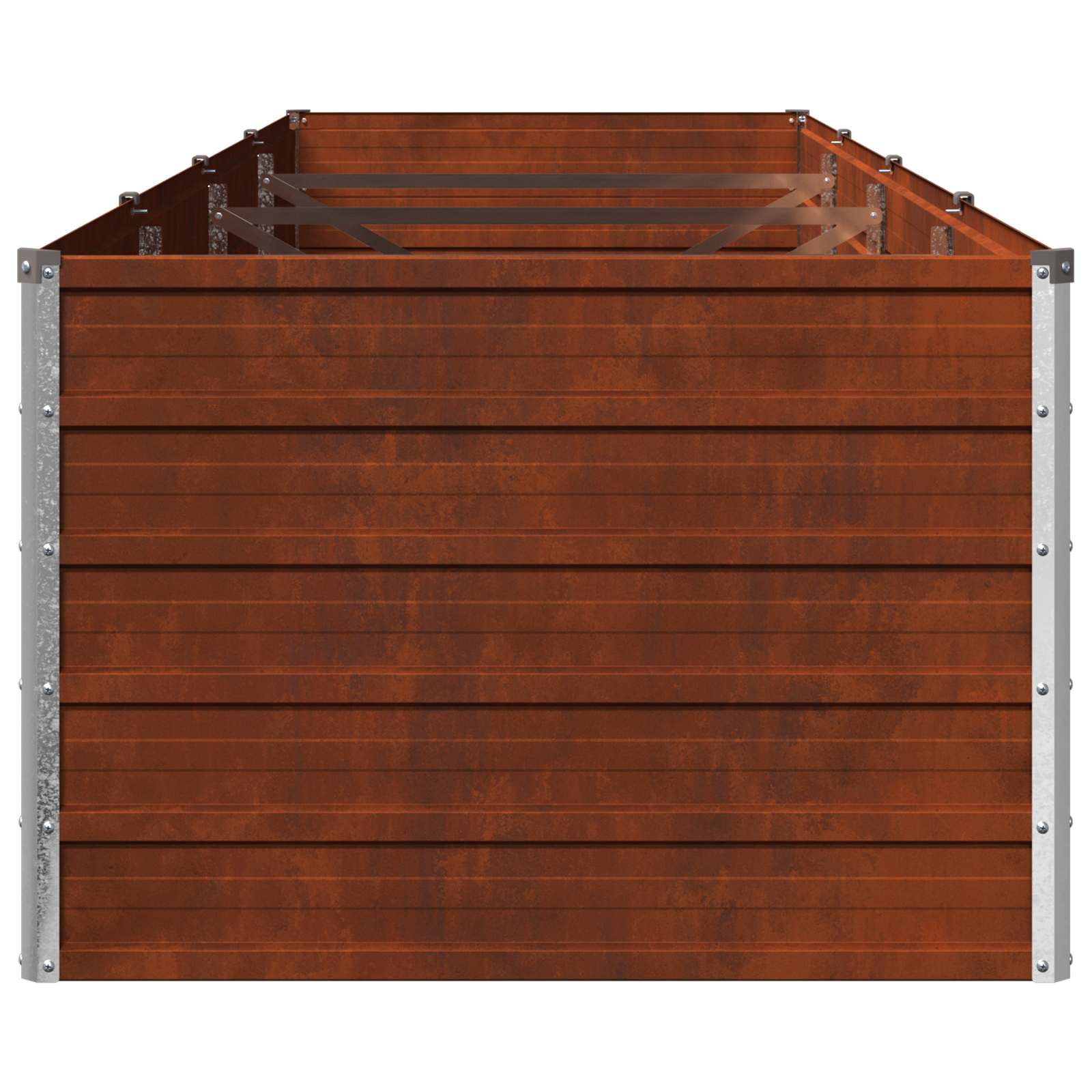 Raised Garden Bed Rusty Steel 320x80x55cm