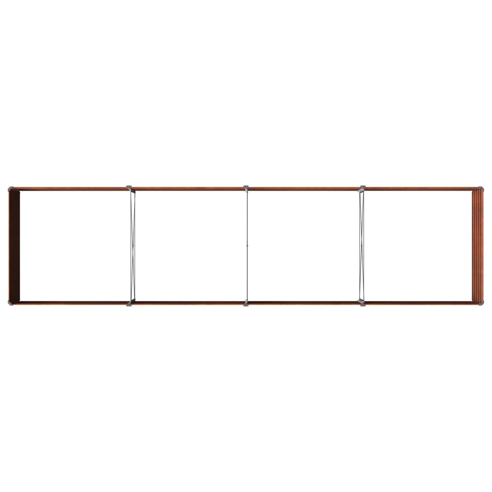 Raised Garden Bed Rusty Steel 320x80x55cm