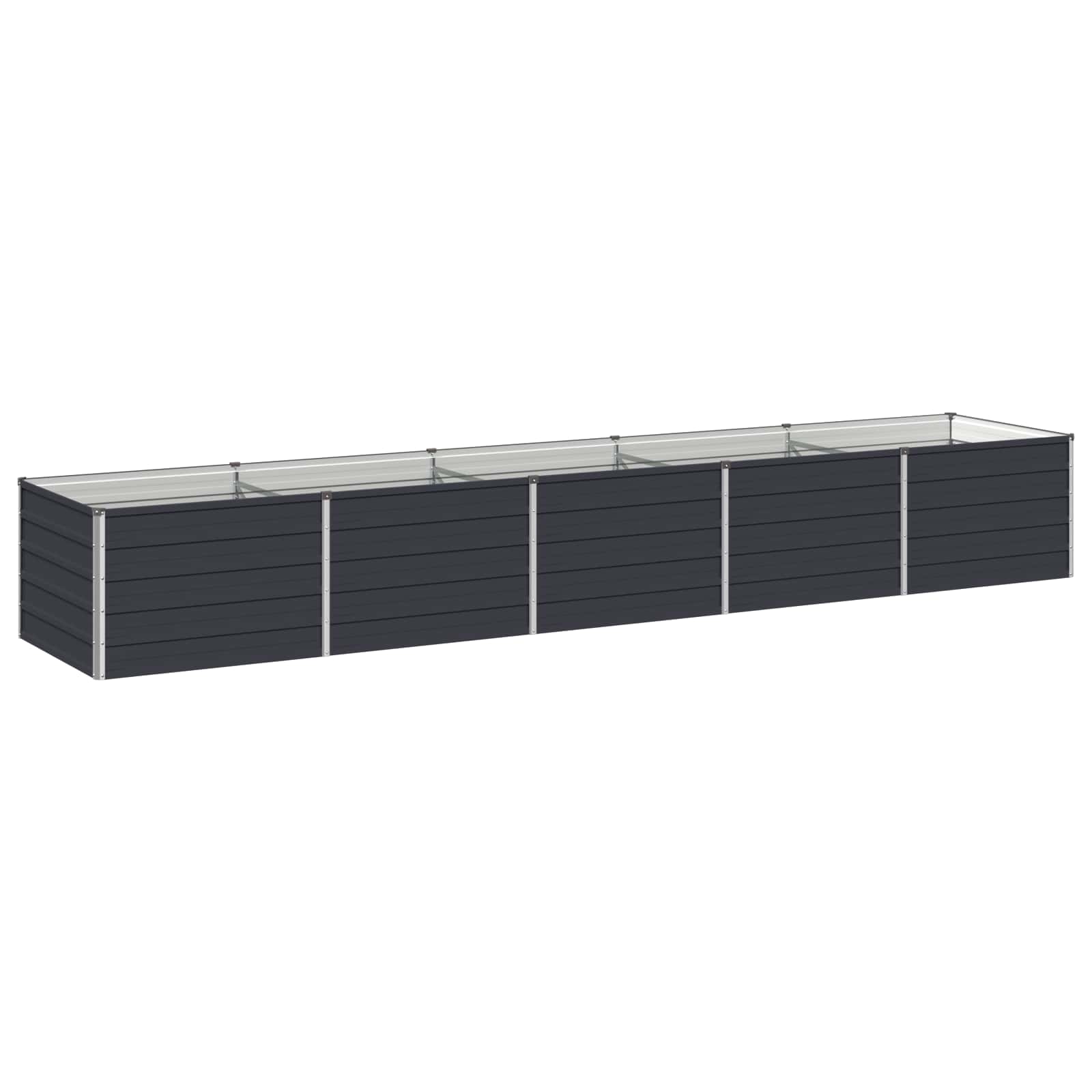 Steel Raised Garden Bed Anthracite 400x80x55cm