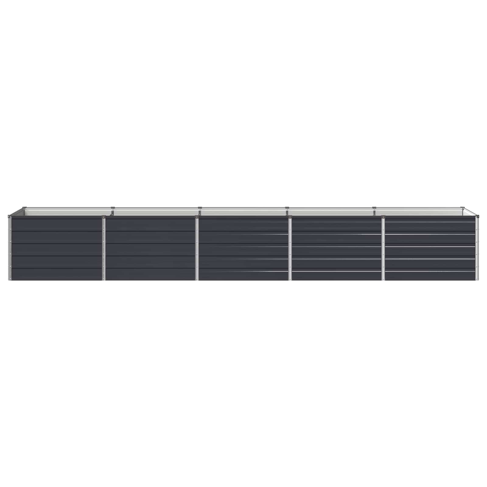 Steel Raised Garden Bed Anthracite 400x80x55cm