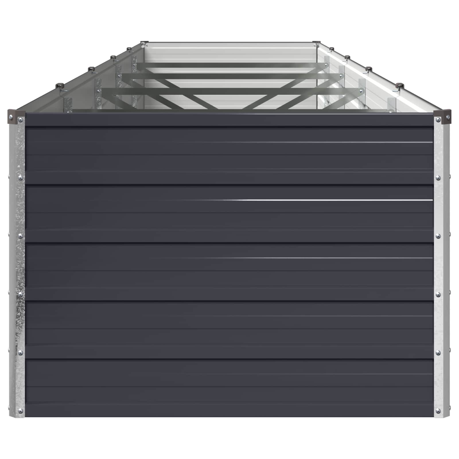 Steel Raised Garden Bed Anthracite 400x80x55cm