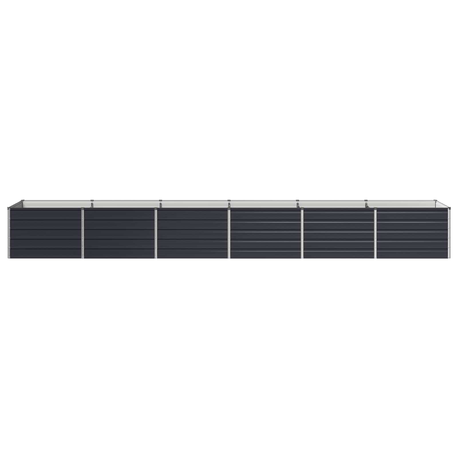 Steel Raised Garden Bed Anthracite 480x80x55cm