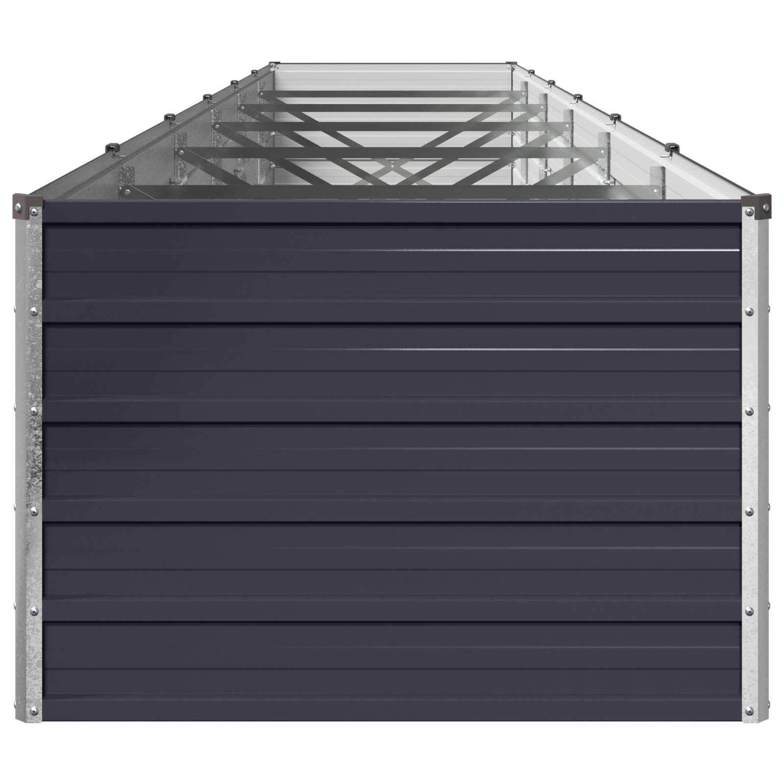 Steel Raised Garden Bed Anthracite 480x80x55cm