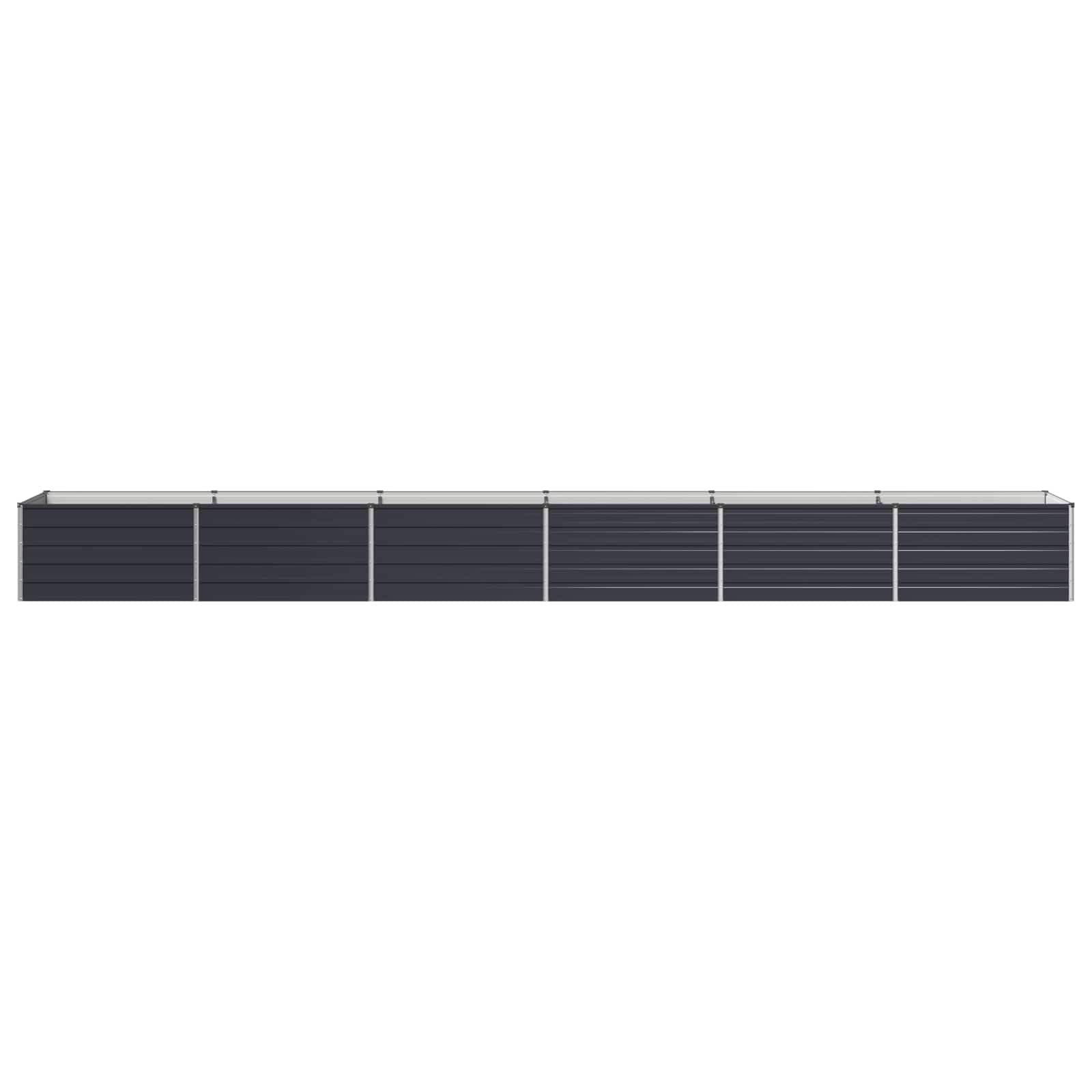 Steel Raised Garden Bed Anthracite 600x80x55cm