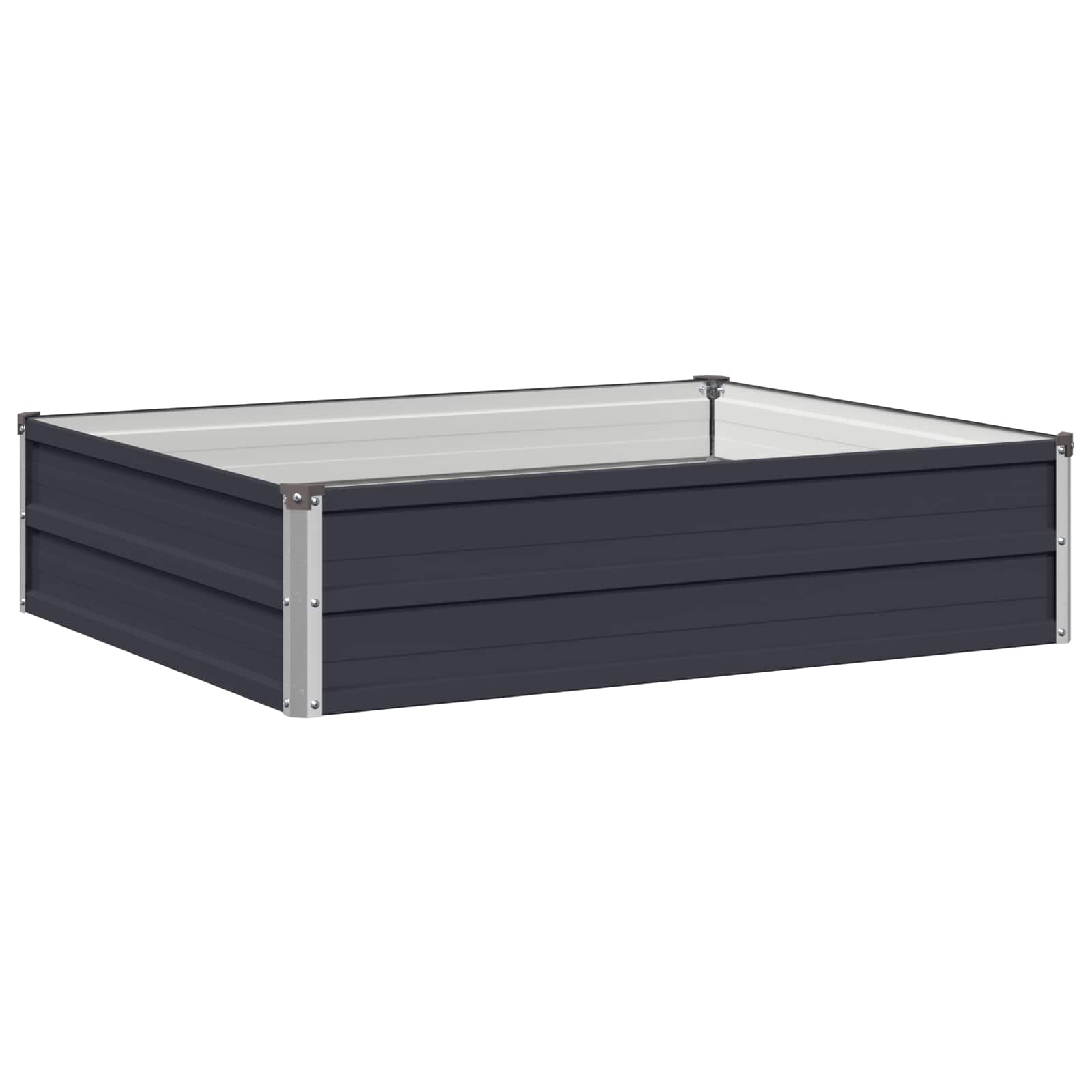Steel Raised Garden Bed Anthracite 100x80x24cm