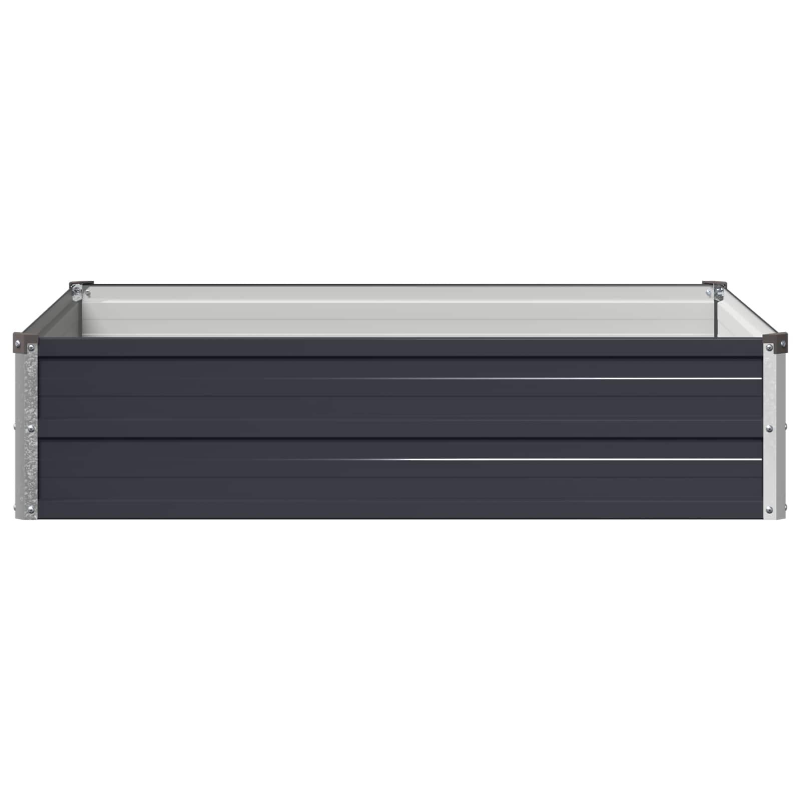 Steel Raised Garden Bed Anthracite 100x80x24cm