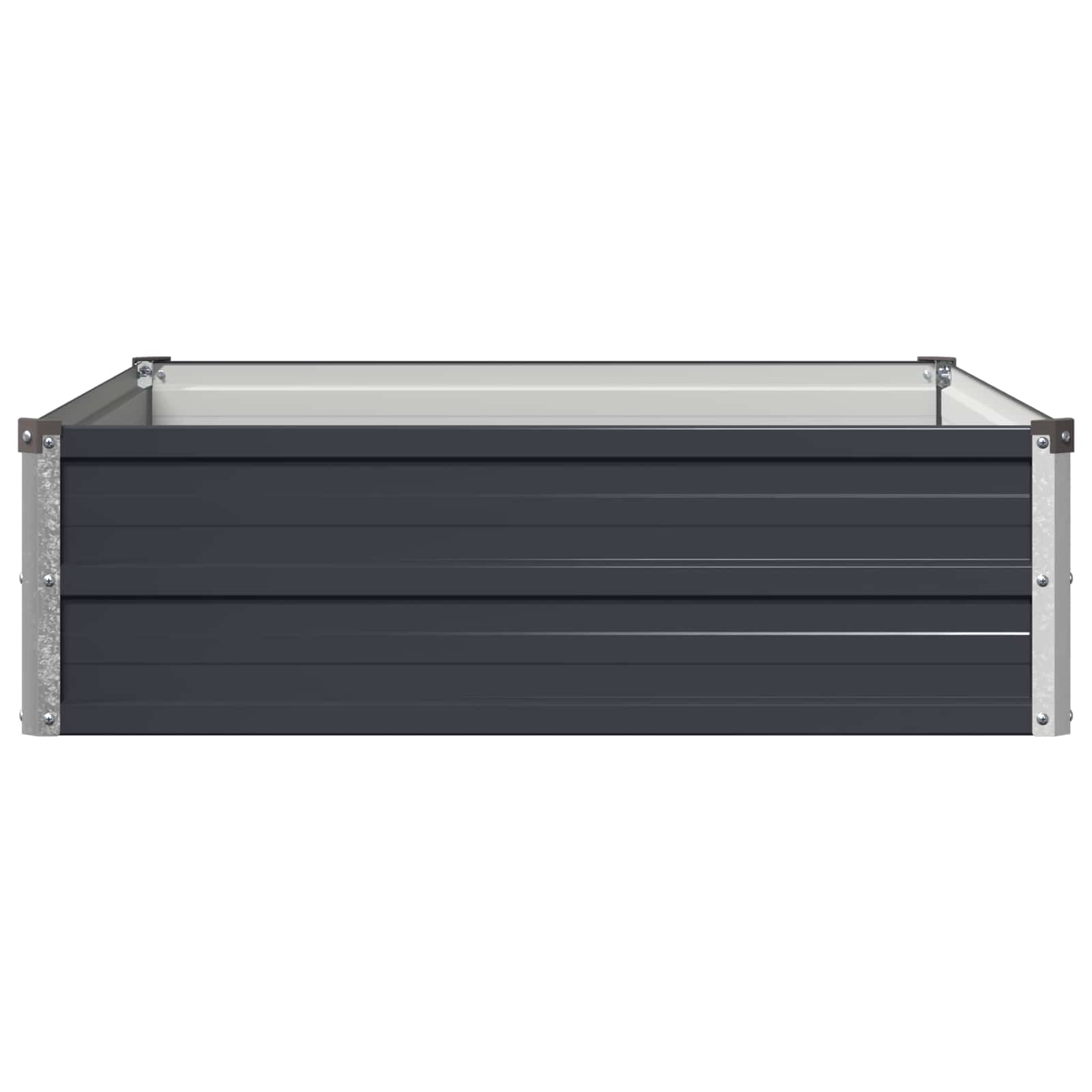 Steel Raised Garden Bed Anthracite 100x80x24cm
